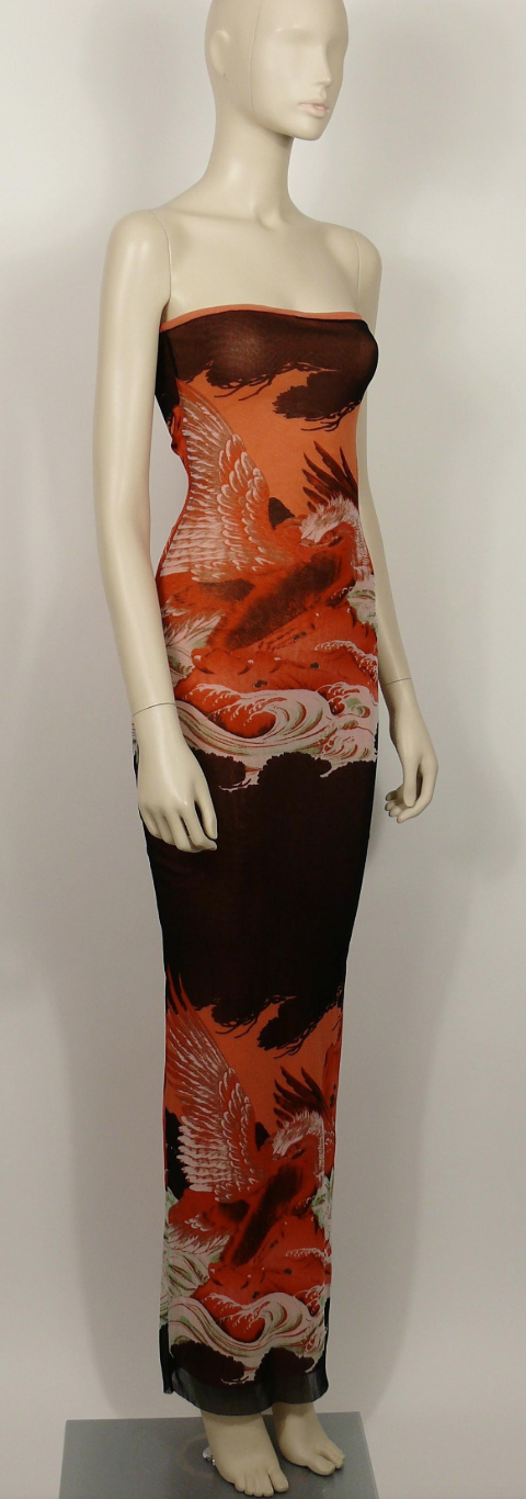 Robe Jean-Paul Gaultier "Koi Tattoo"
