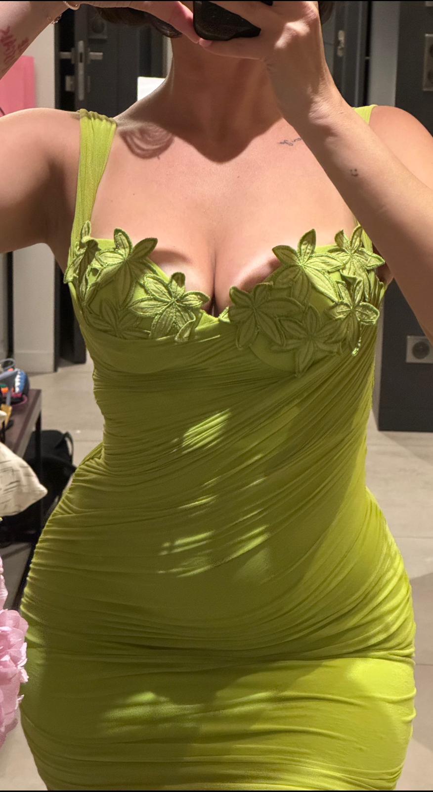 Robe La Perla cintré en mousseline : 2 couleurs disponibles