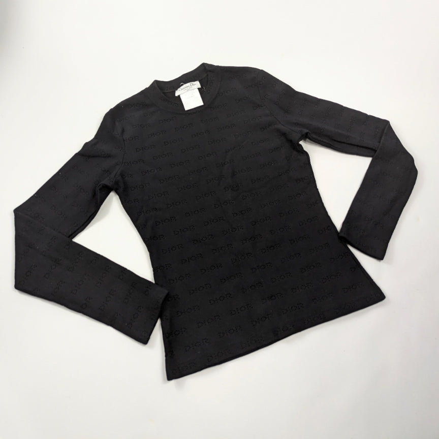 T-shirt manche longue monogramme Dior by Galliano
