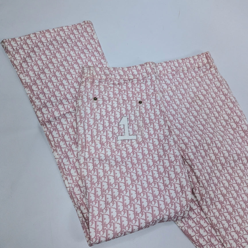 Pantalon monogramme rose - S/S 2002 - L