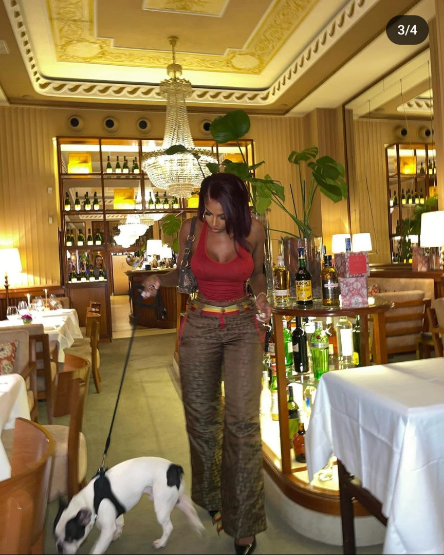 Pantalon Dior by Galliano monogramme Rasta