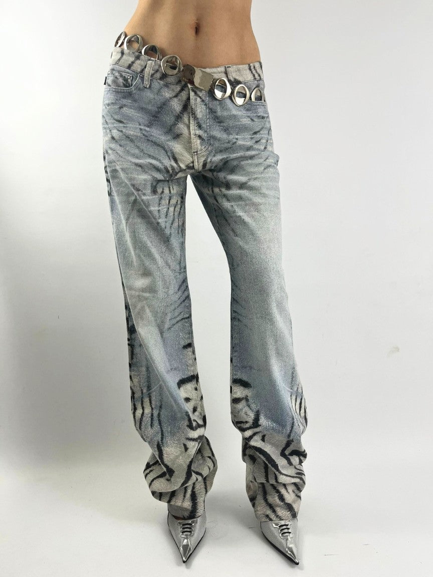 Ceinture argent Dior par Galliano