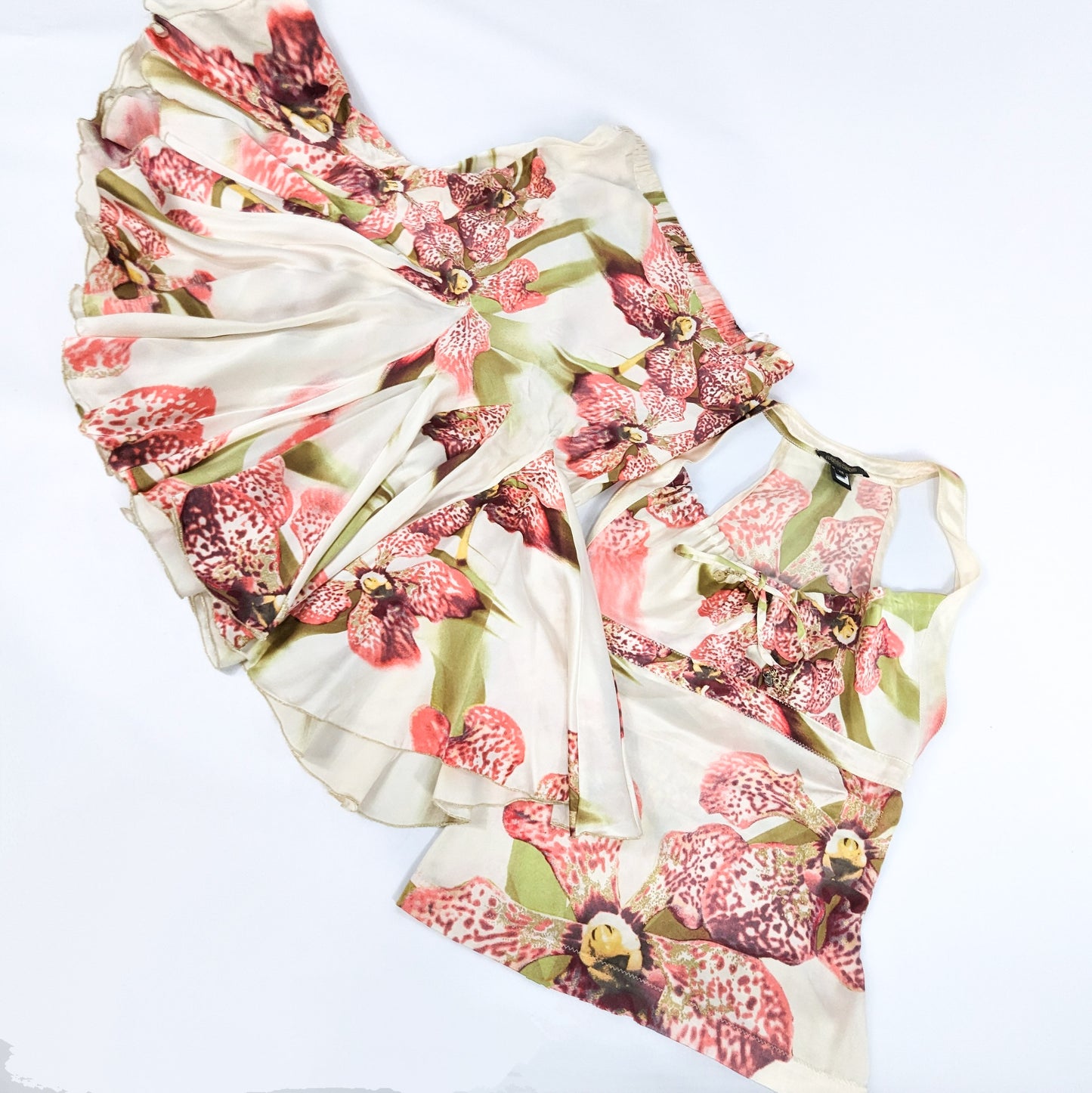 Ensemble en soie Roberto Cavalli fleur