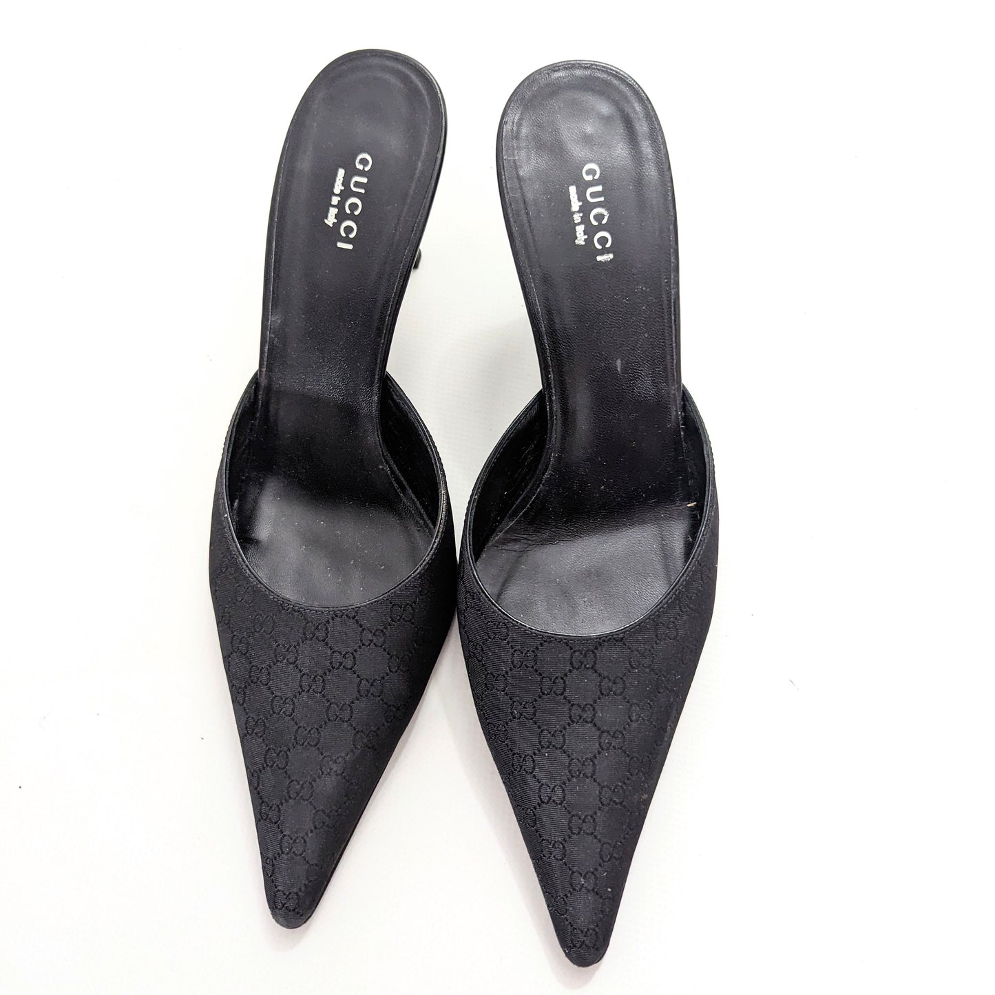 Mules monogramme noire Gucci - FR38|5UK|6.5US