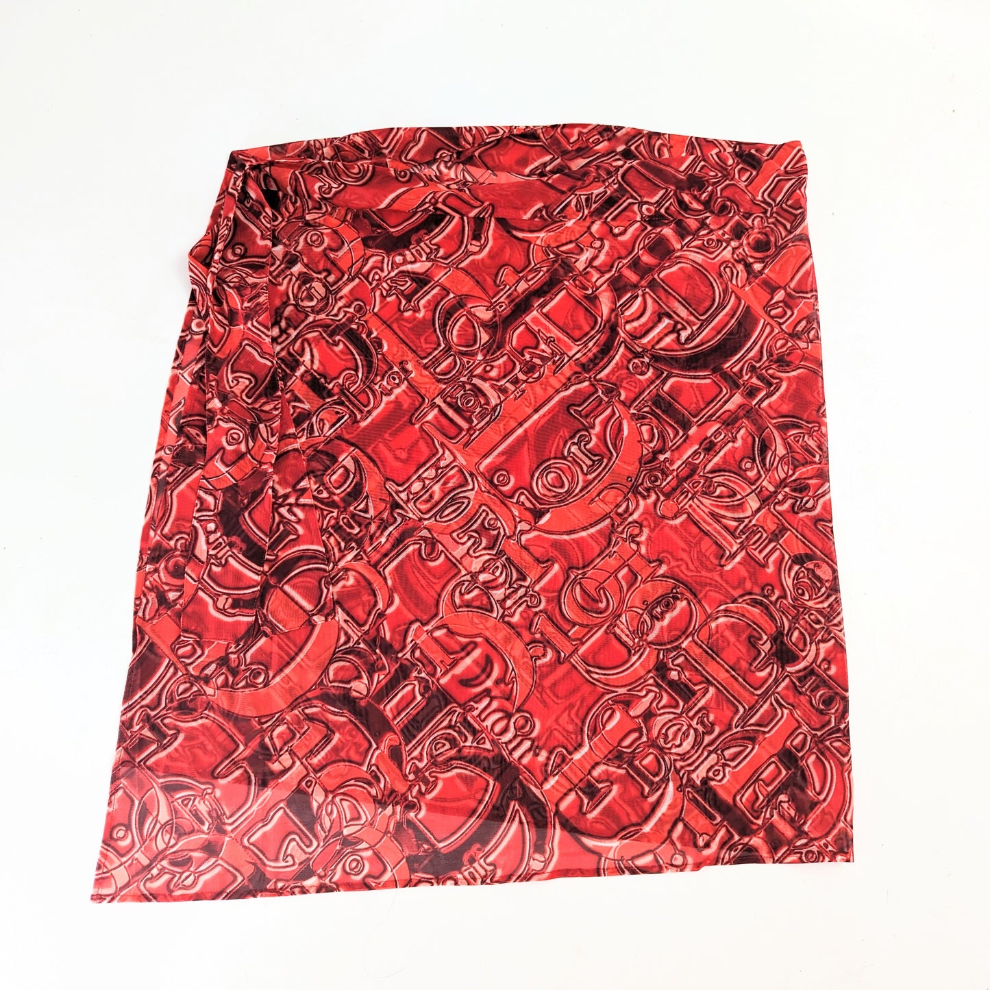 Paréo mesh monogramme Dior par Galliano rouge