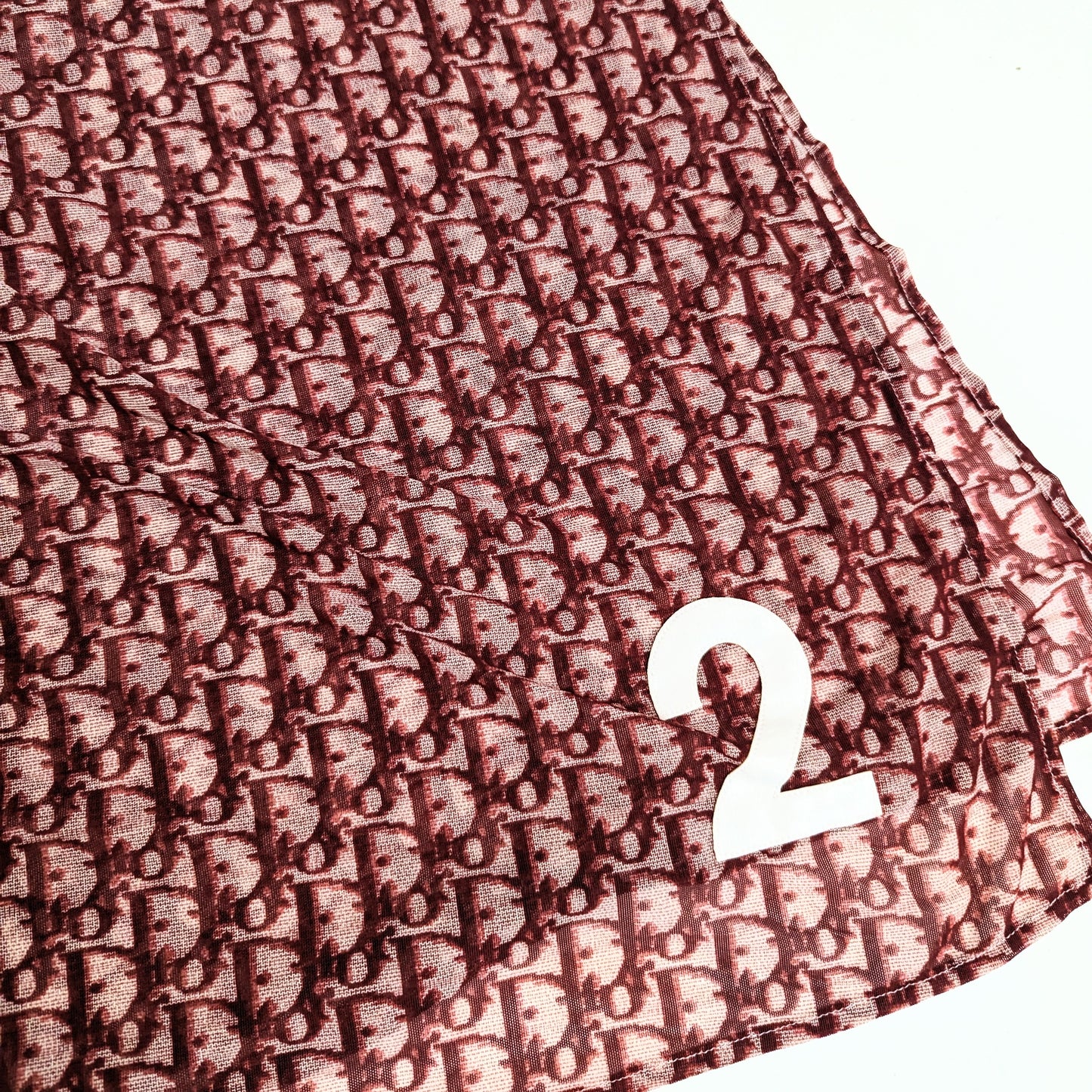 Ensemble 2 pièces paréo et string Dior monogramme bordeaux trotter - S/S2002
