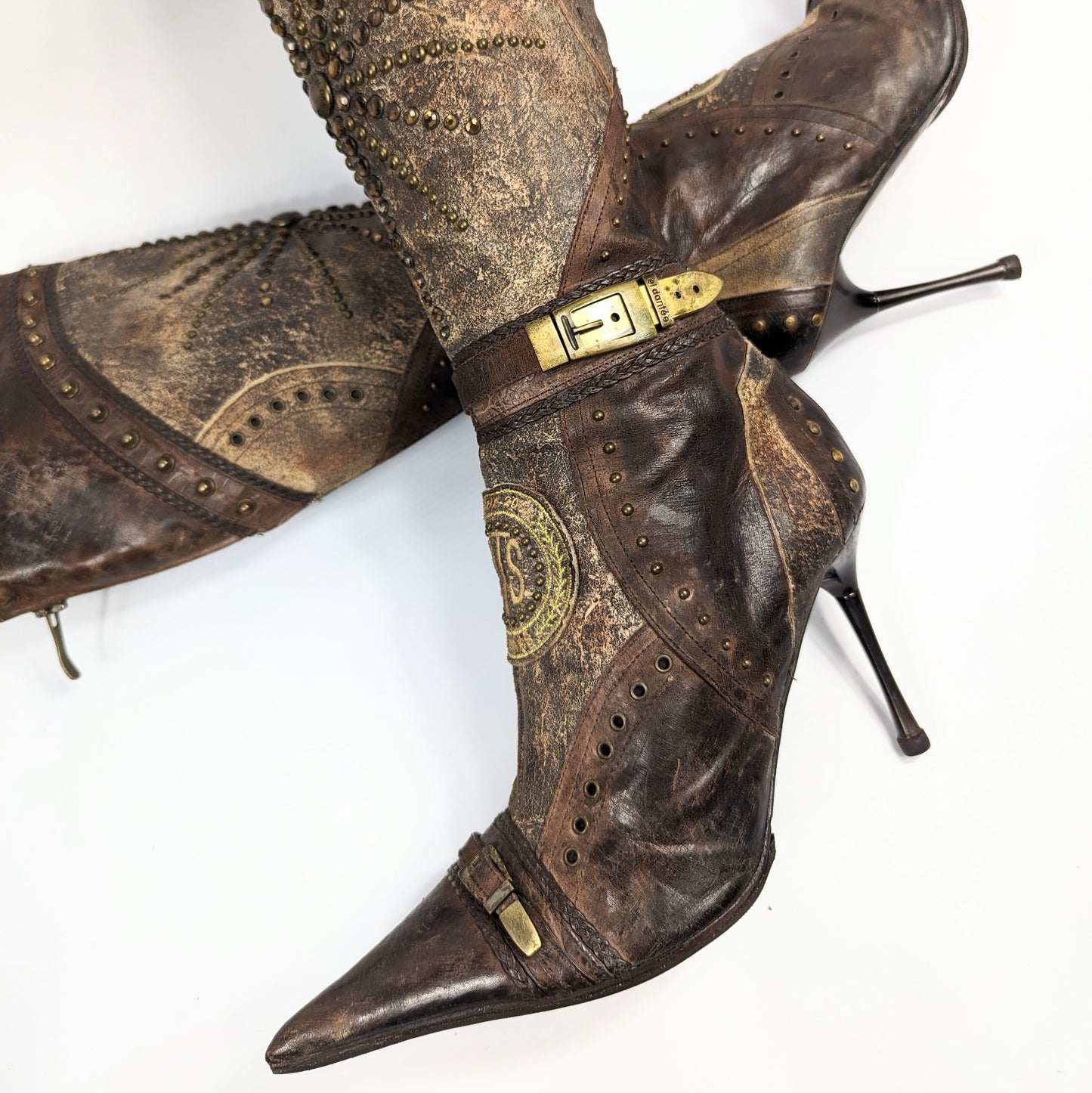 Bottes El Dantes en cuir marron - FR39|5.5UK |7US