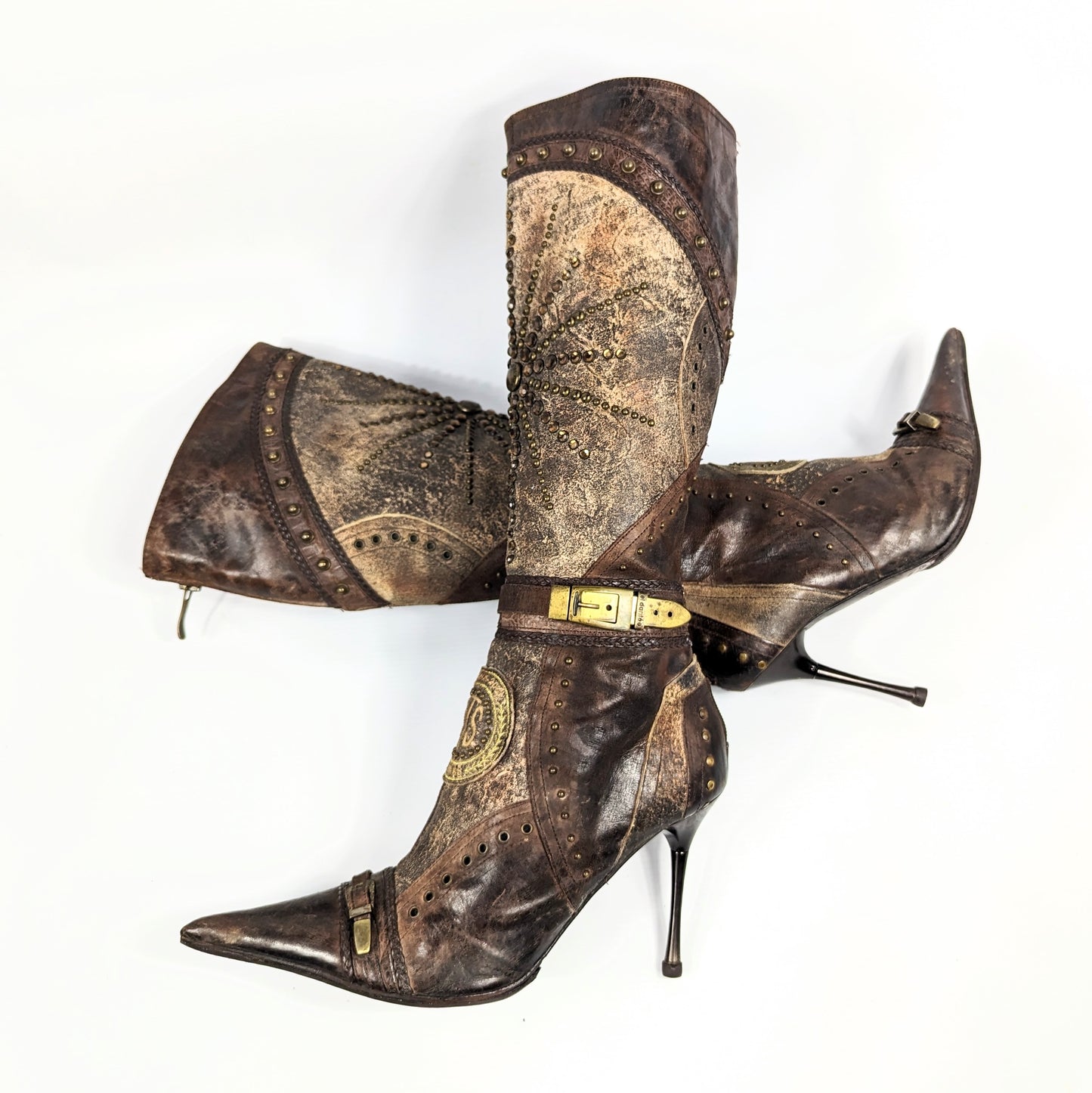 Bottes El Dantes en cuir marron - FR39|5.5UK |7US