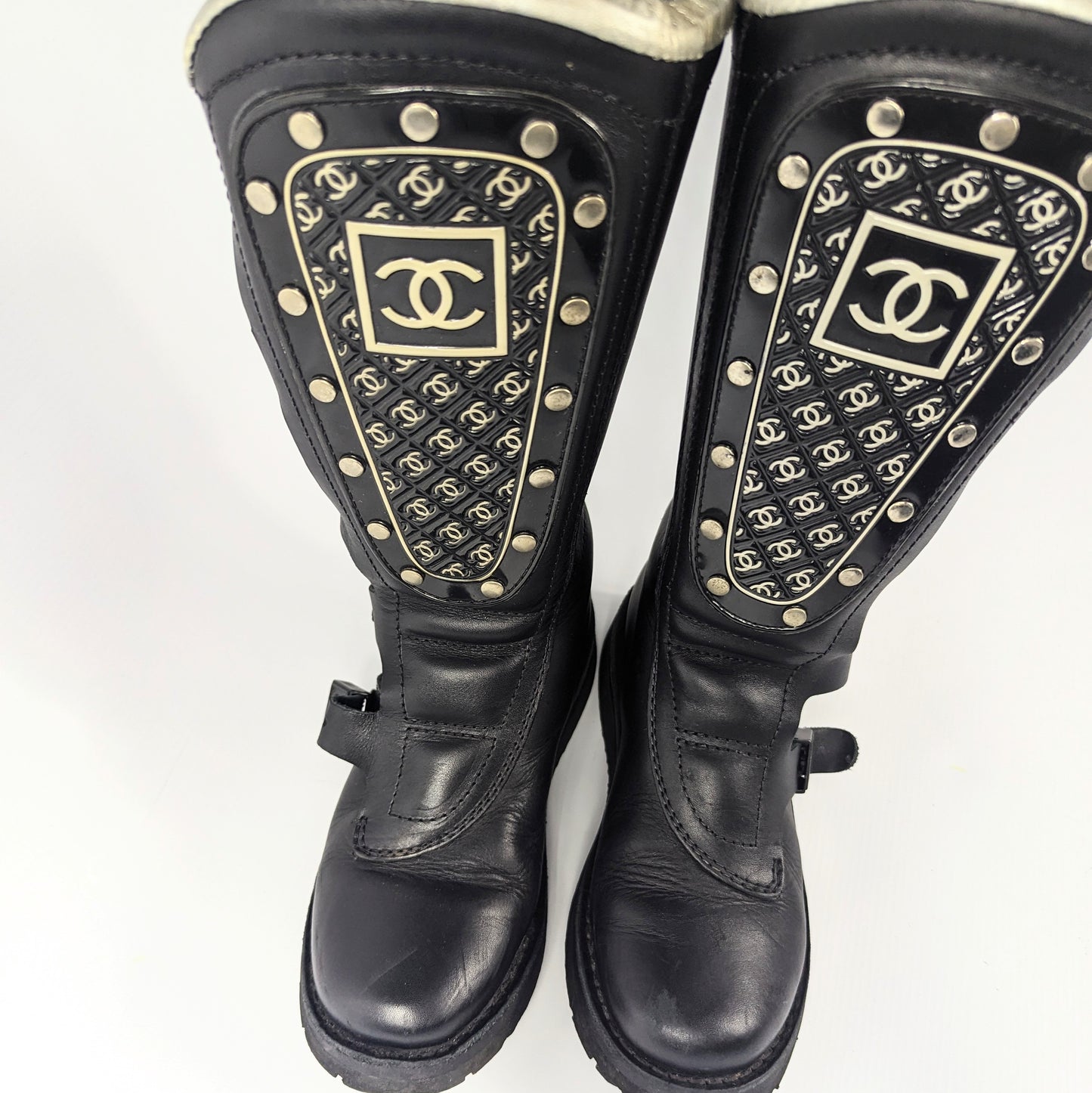 Bottes motard Chanel Hiver 2003 - EU37|UK4|US6