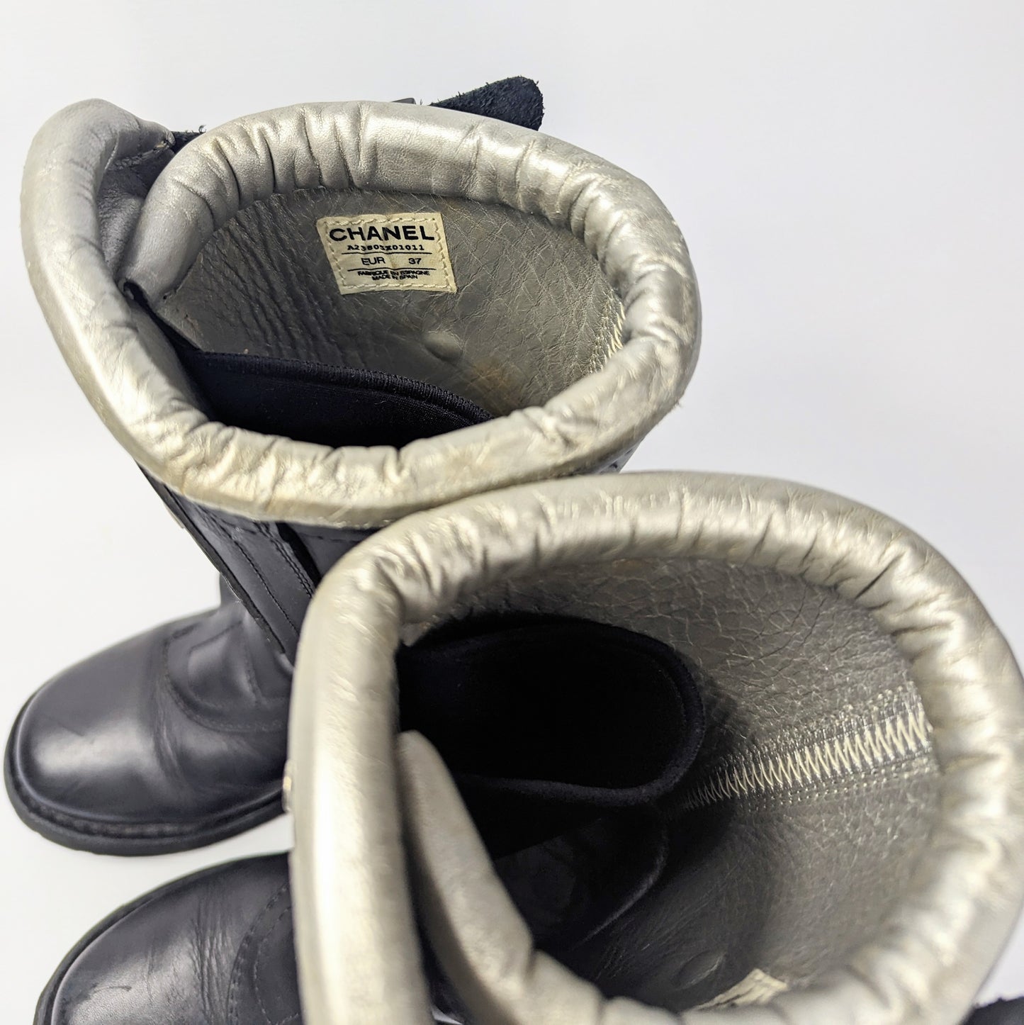 Bottes motard Chanel Hiver 2003 - EU37|UK4|US6