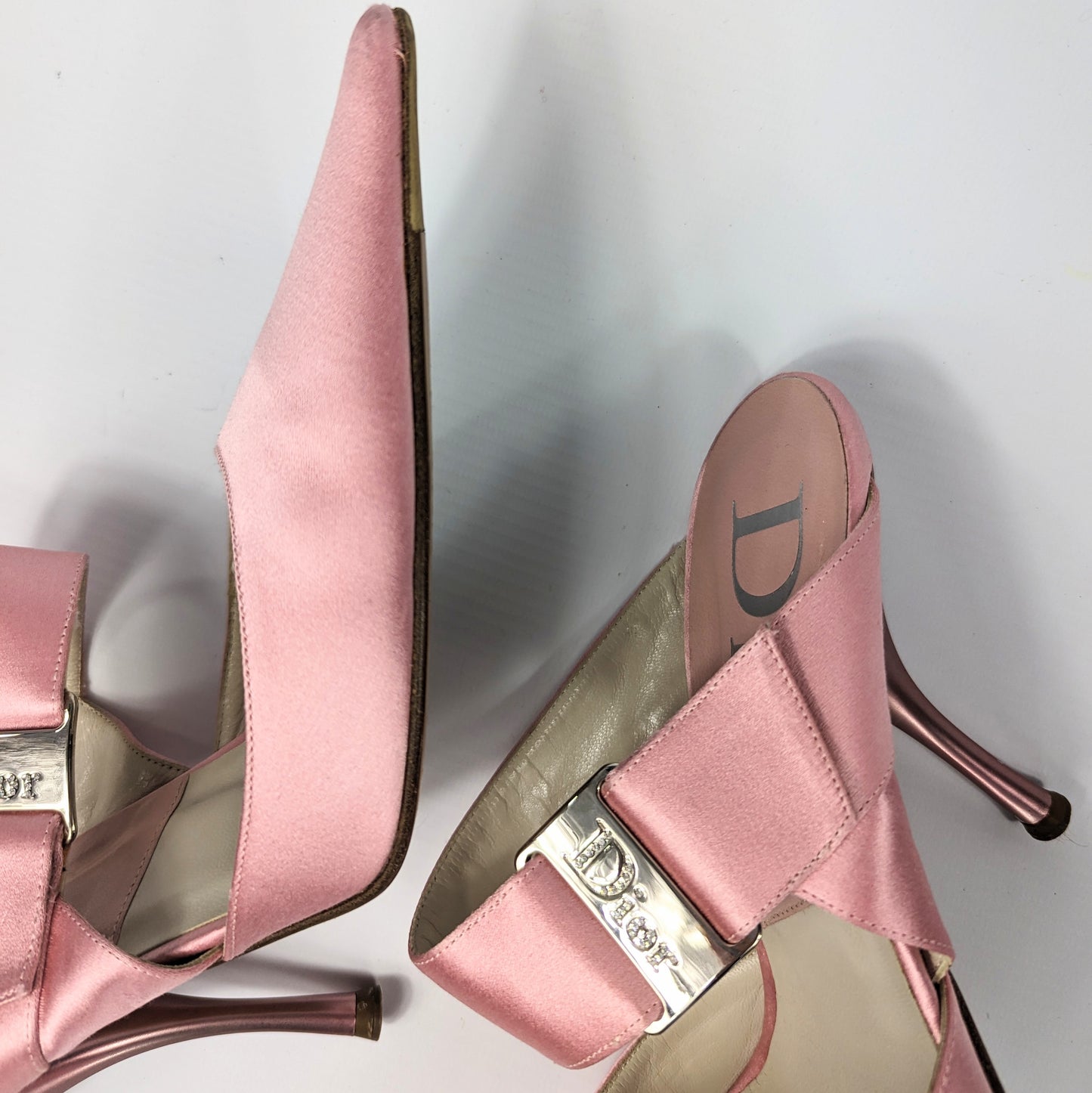 Mules satin rose Dior by Galliano - FR38,5|5,5UK|8,5US