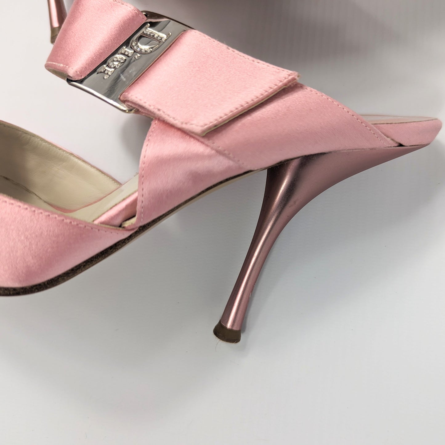 Mules satin rose Dior by Galliano - FR38,5|5,5UK|8,5US