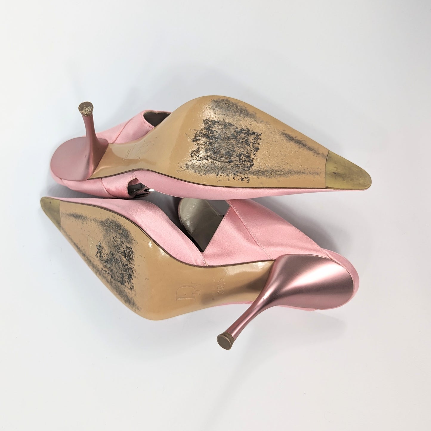 Mules satin rose Dior by Galliano - FR38,5|5,5UK|8,5US