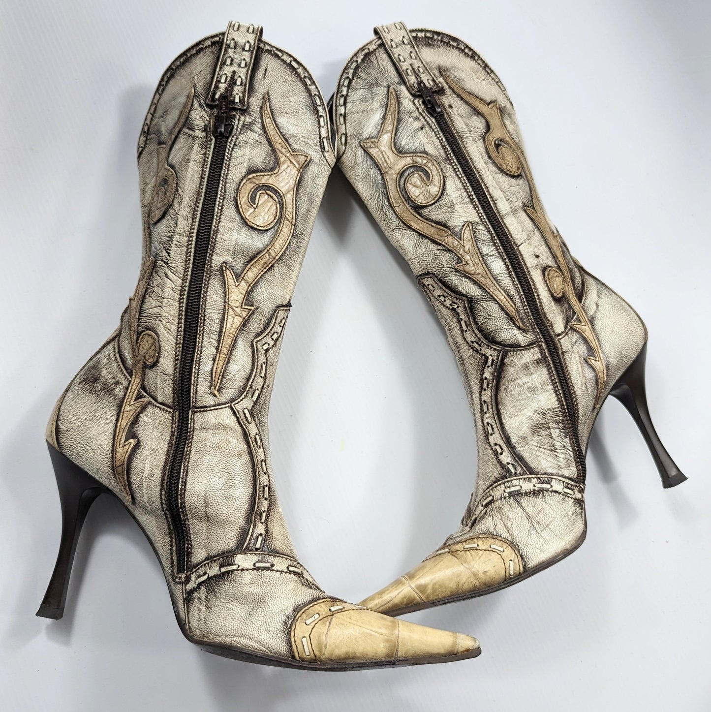 Bottes vintage style cow boy - EU38|UK5|US6,5