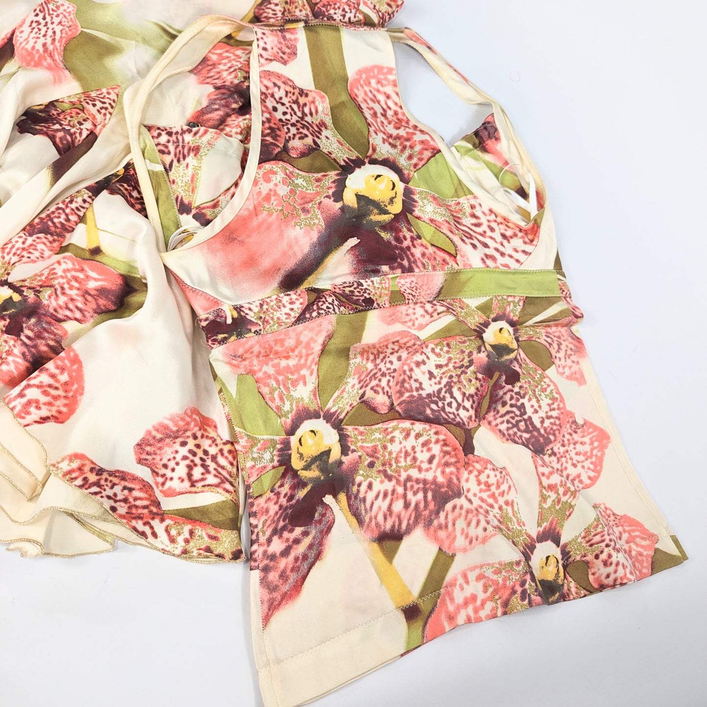Ensemble en soie Roberto Cavalli fleur