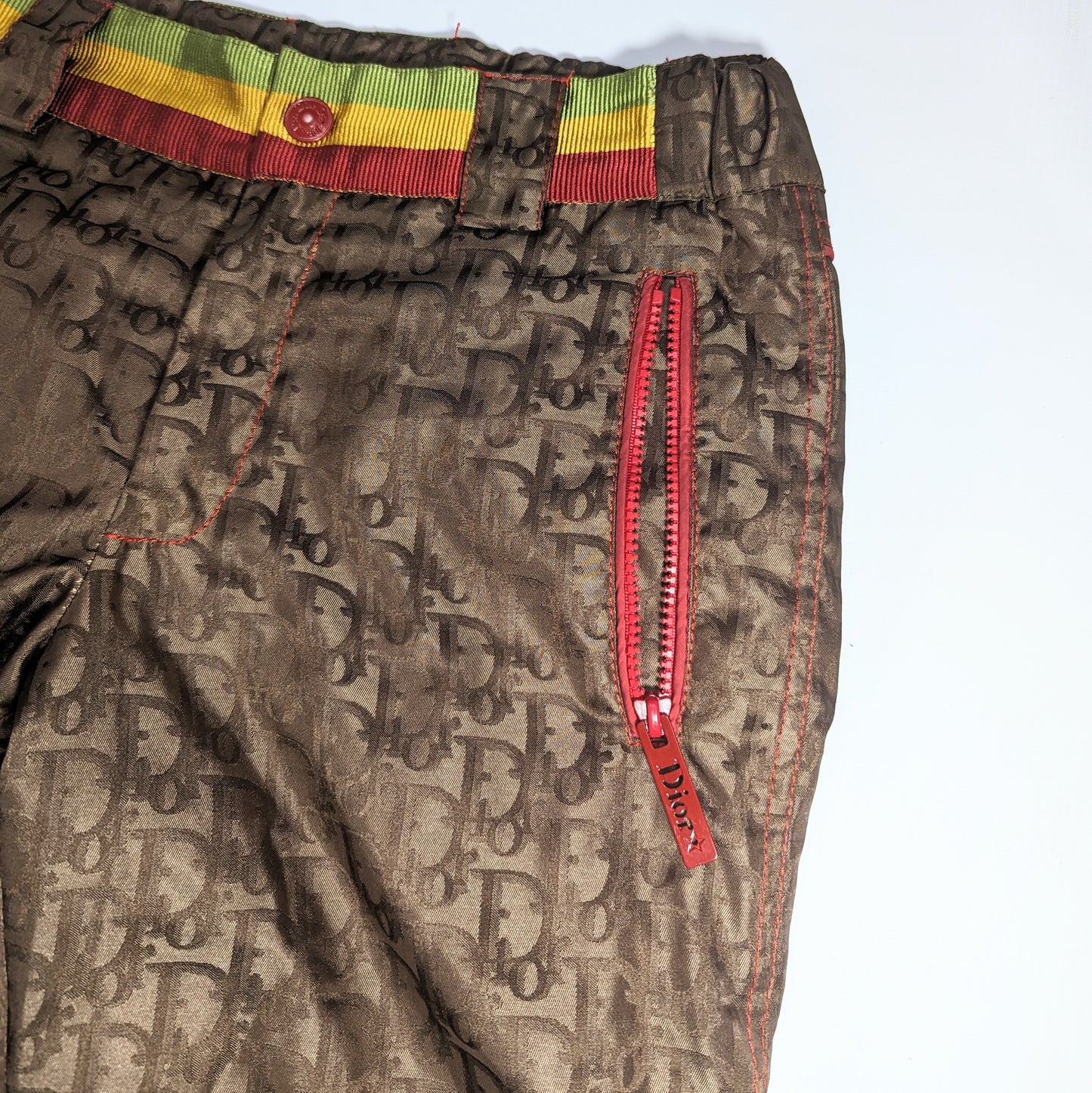 Pantalon Dior by Galliano monogramme Rasta