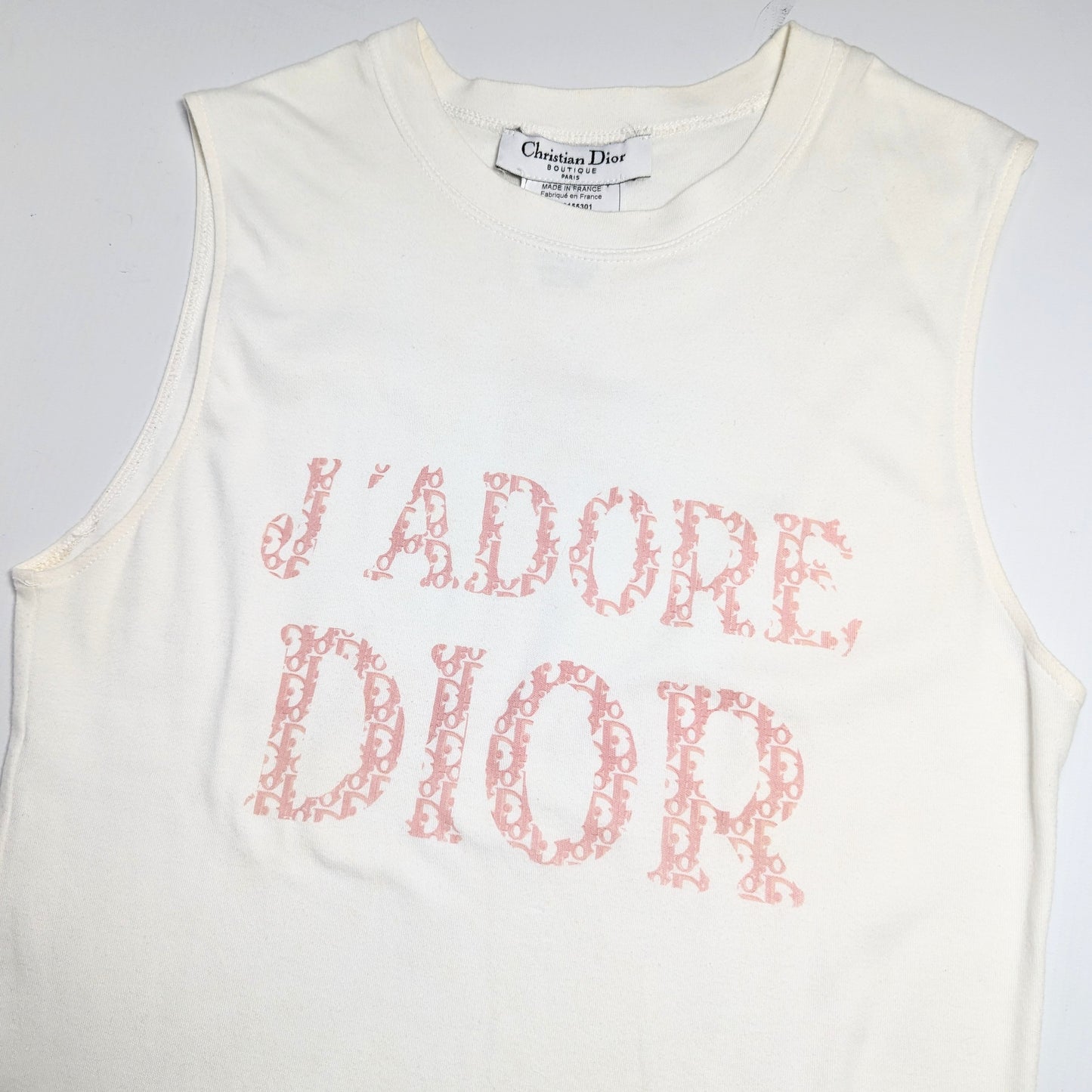 J'adore Dior débardeur blanc rose - L