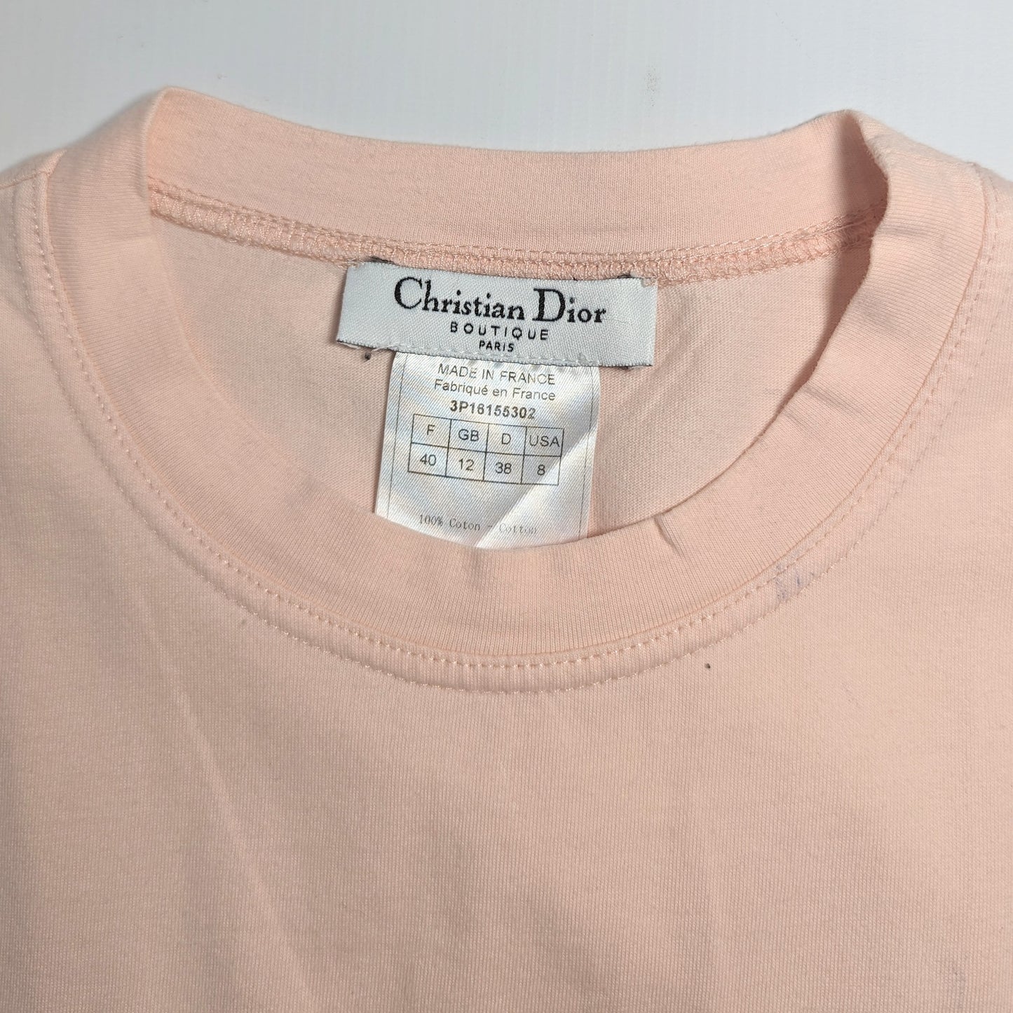 Débardeur Dior by Galliano rose et denim - S