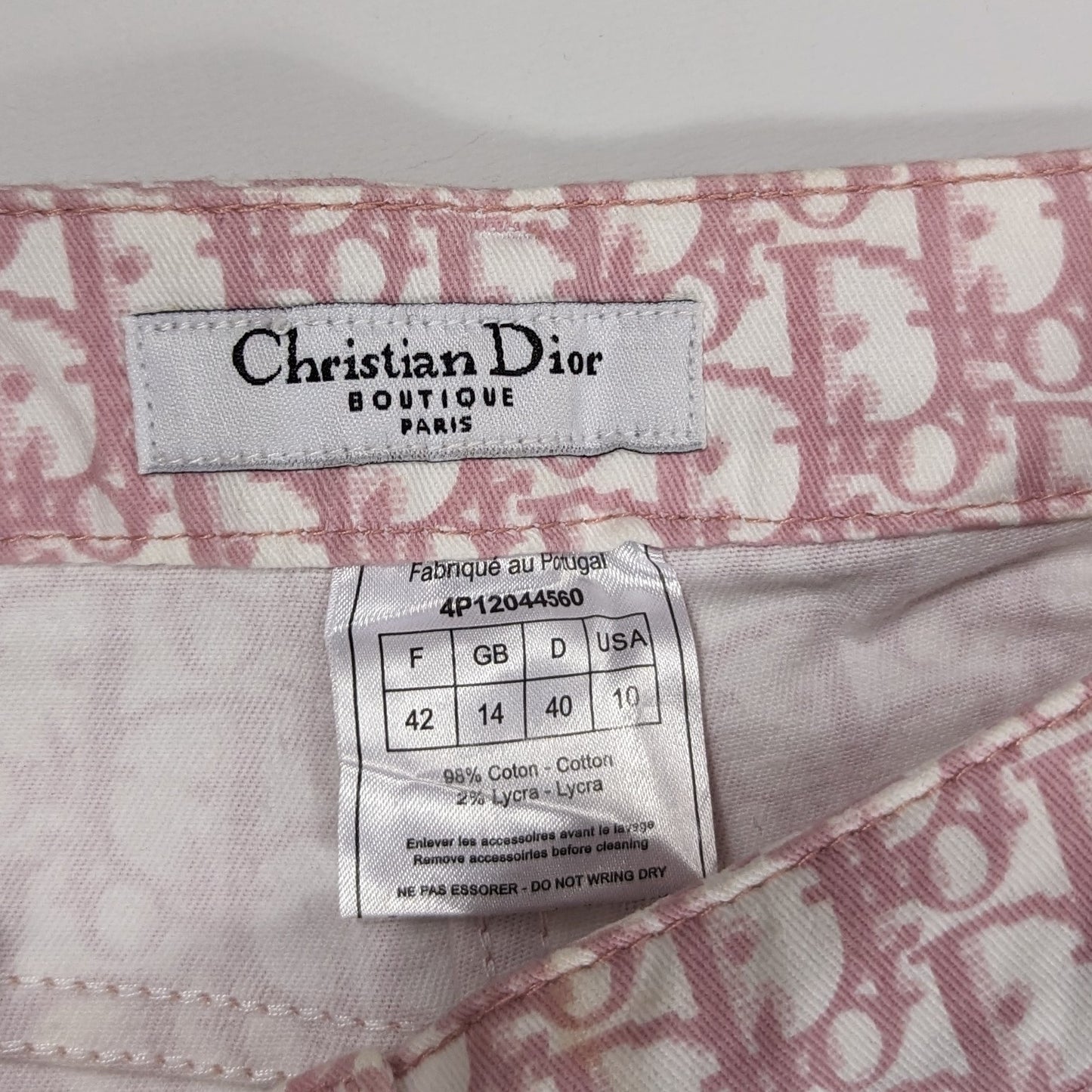 Pantalon monogramme rose - S/S 2002 - L