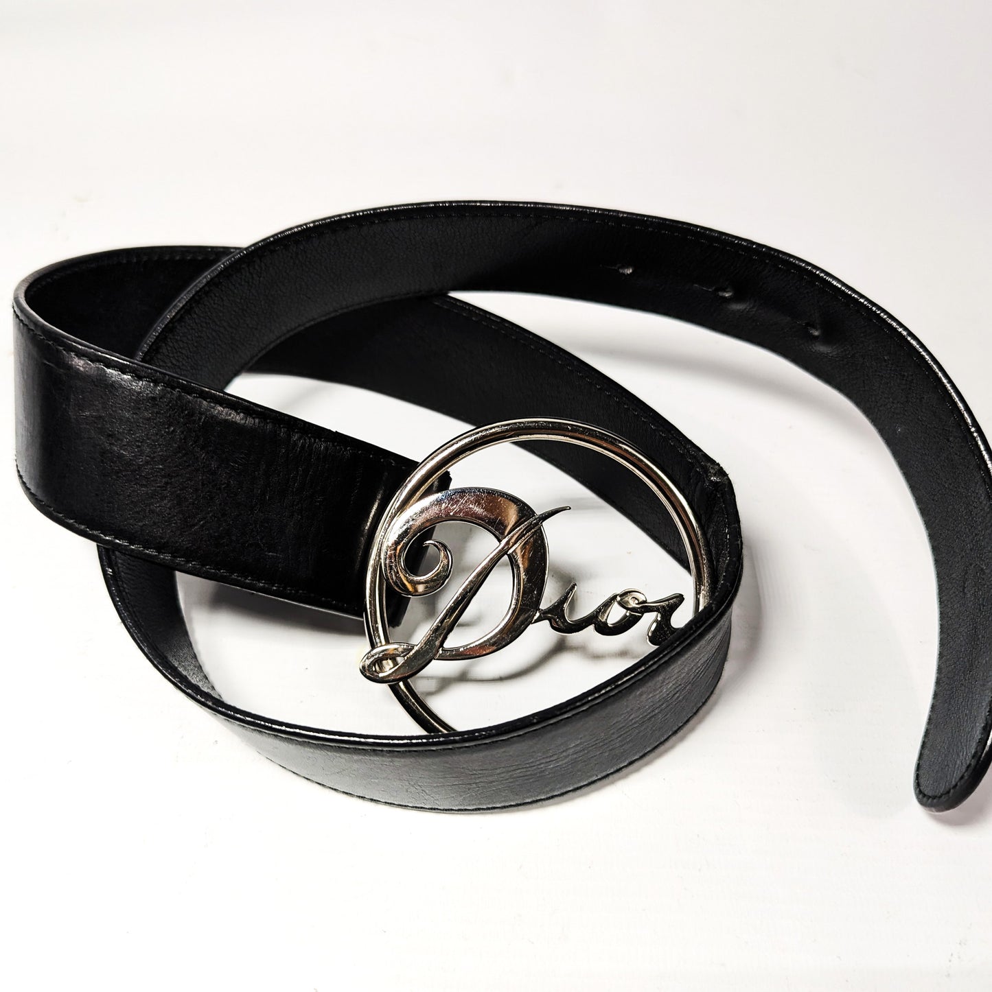 Ceinture Dior par Galliano logo - Winter 2004