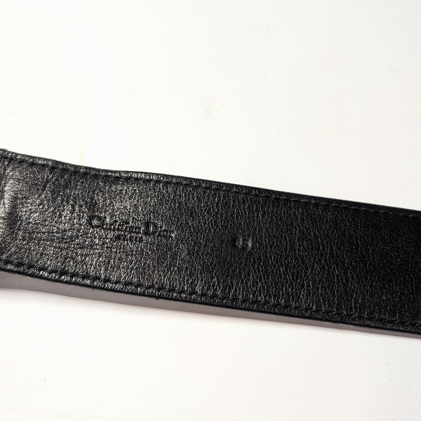 Ceinture Dior par Galliano logo - Winter 2004