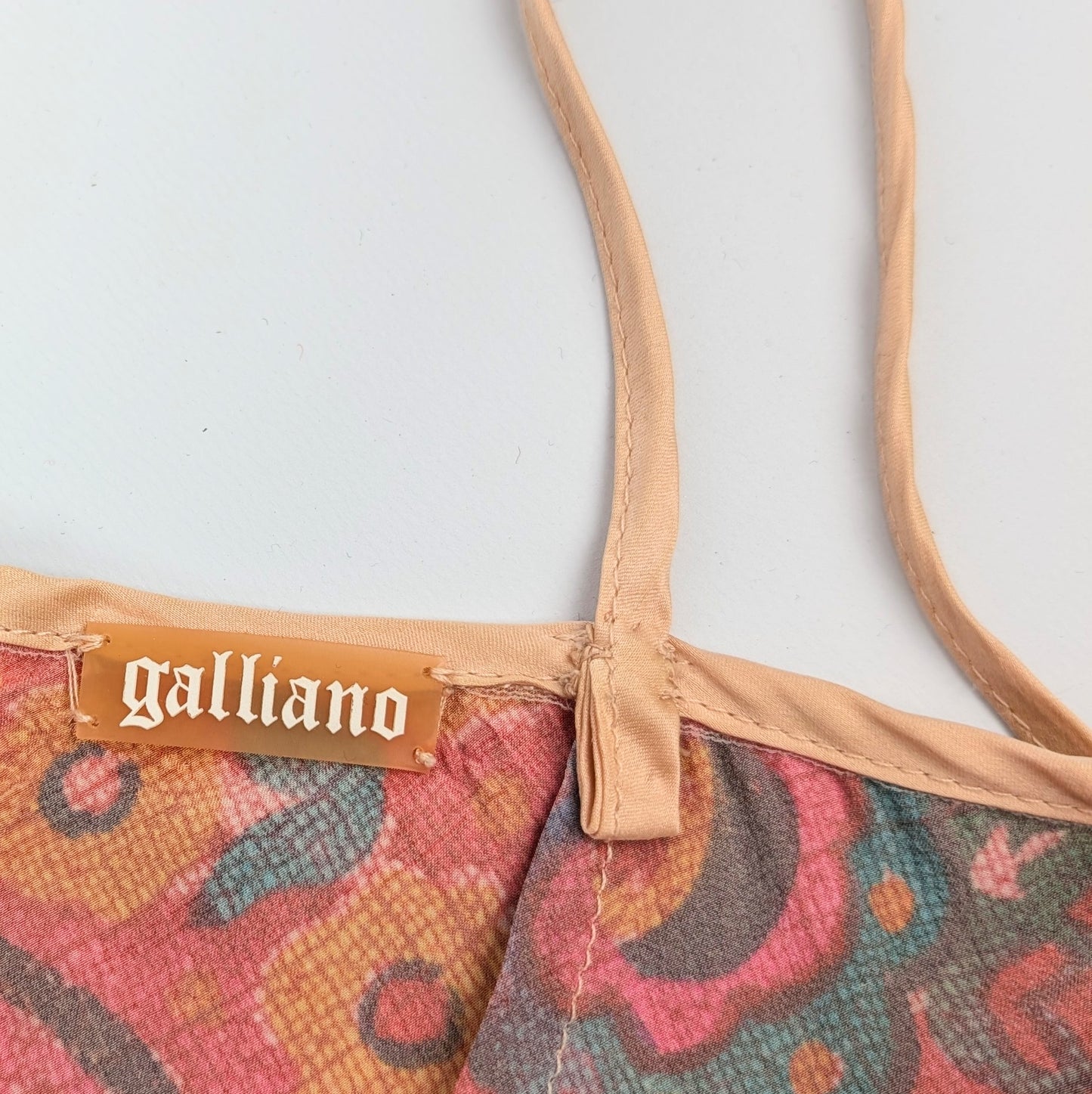 Robe longue en soie Galliano