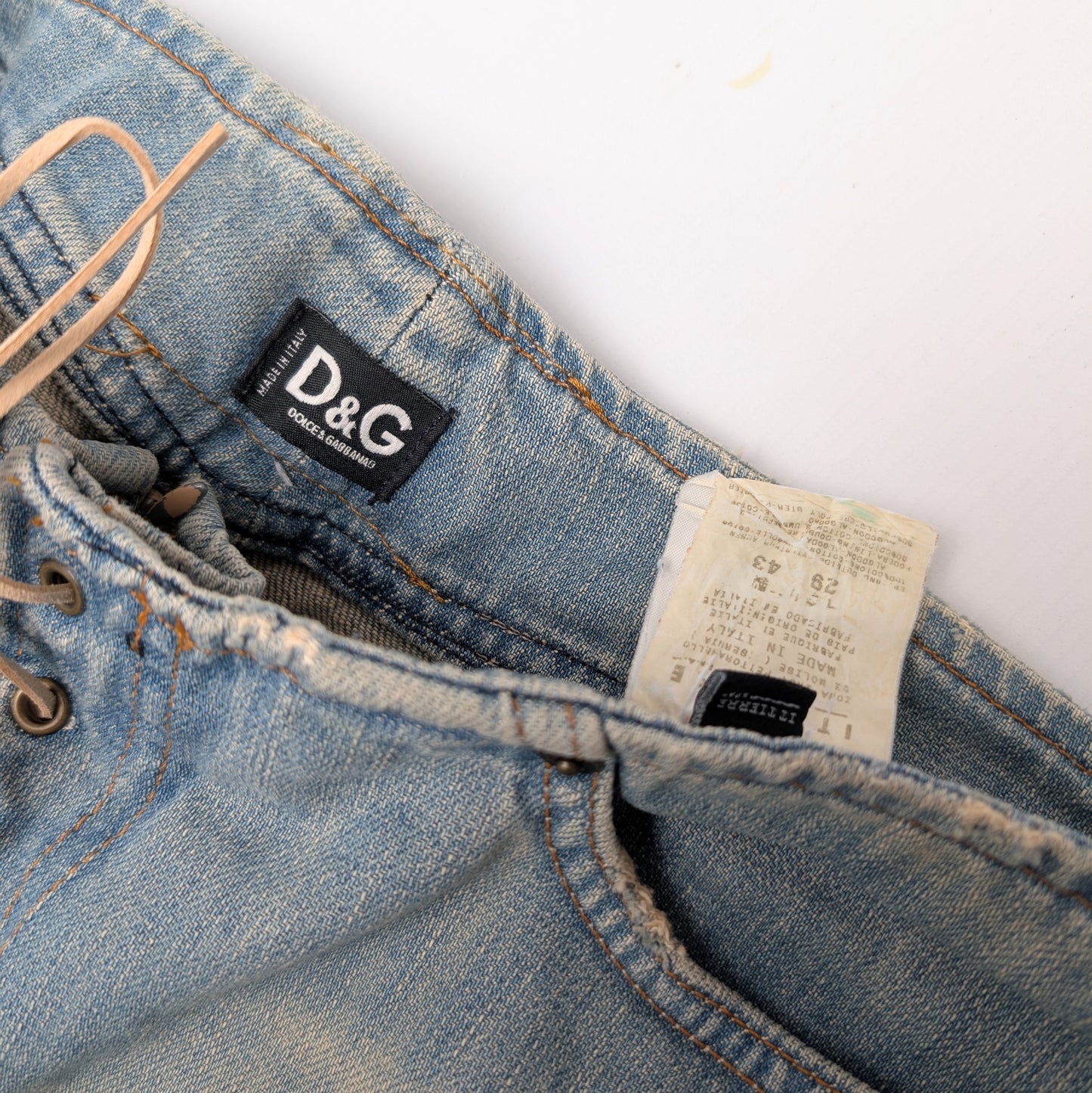 Jeans Dolce & Gabbana à lacet - M