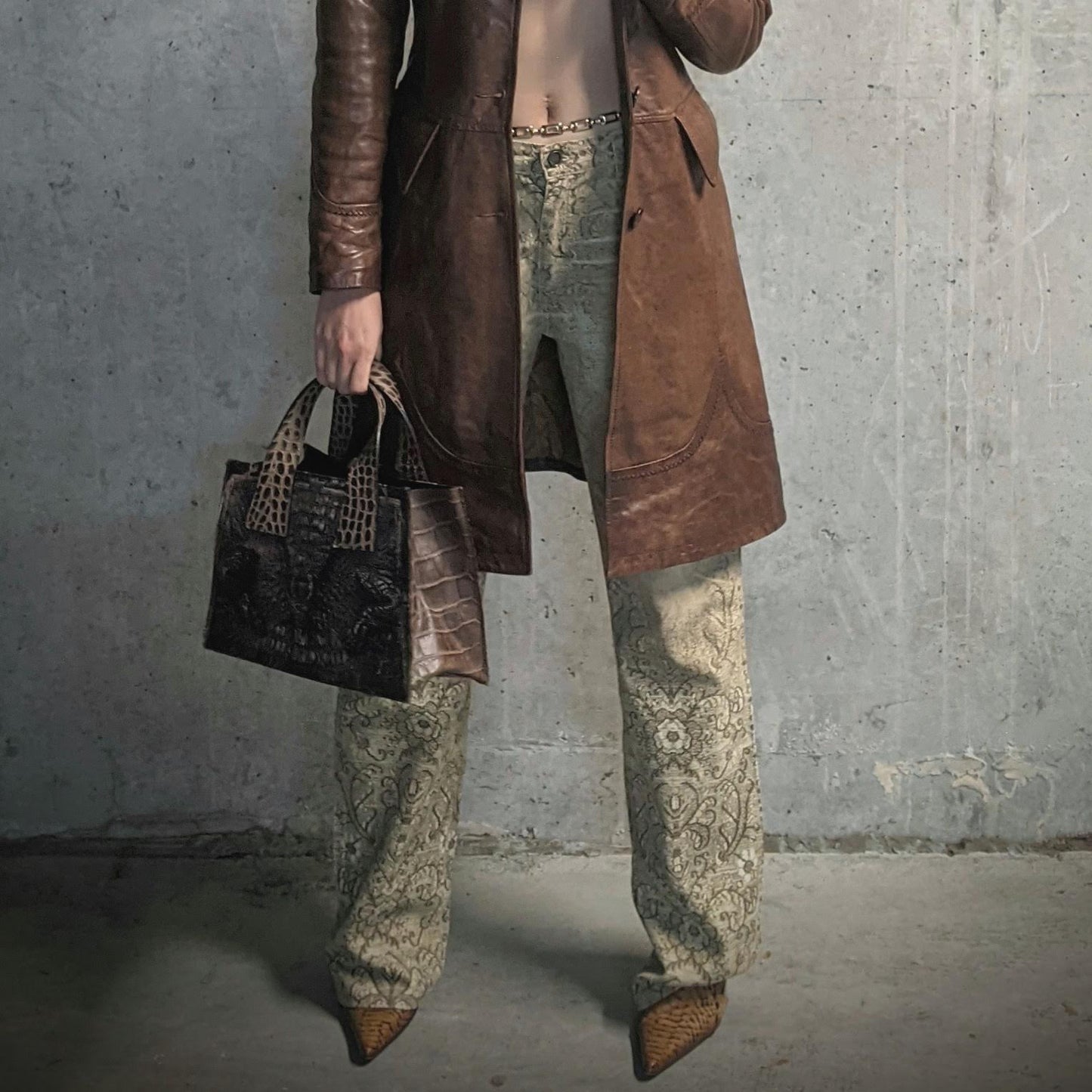 Jeans Roberto Cavalli motif "broderie"- S