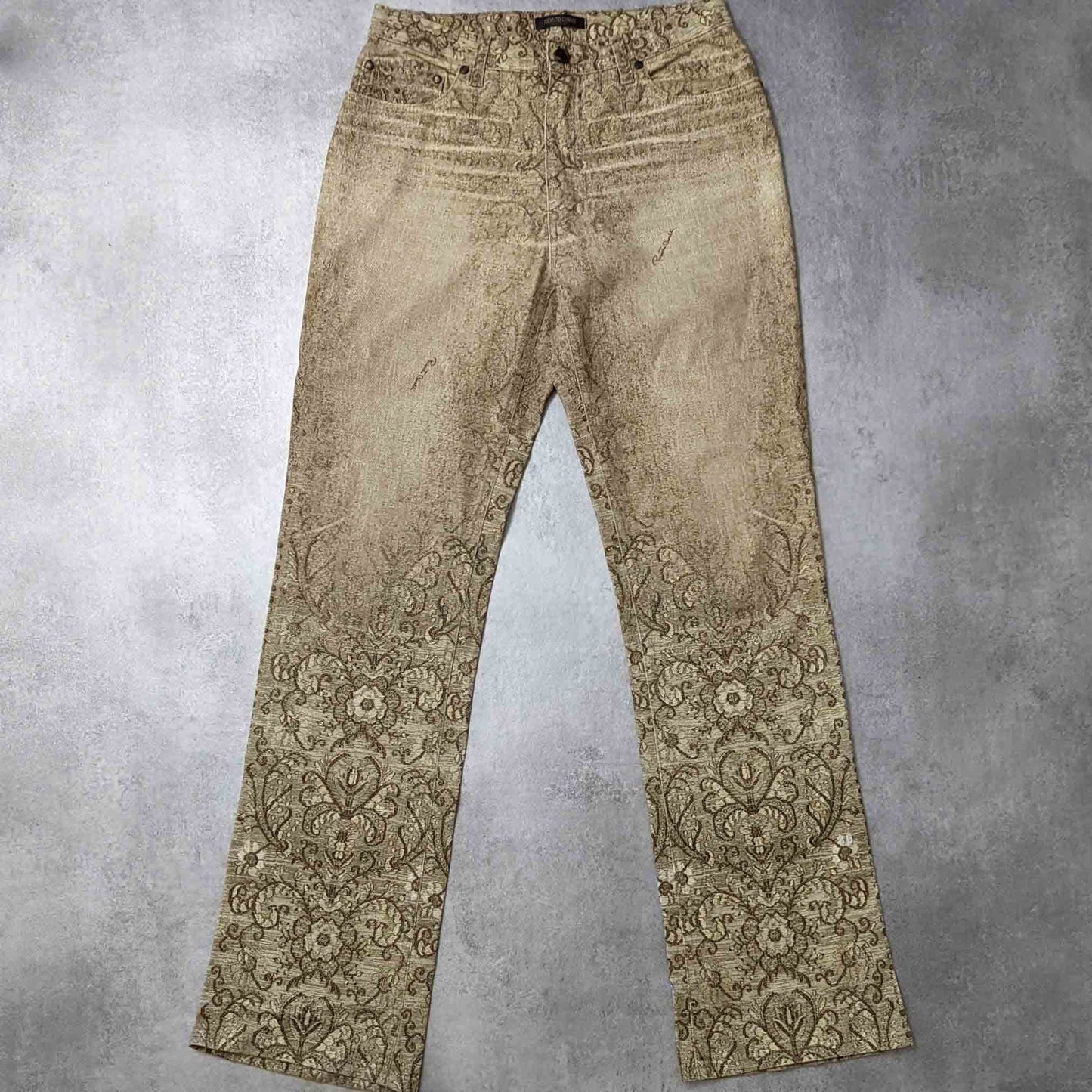 Jeans Roberto Cavalli motif "broderie"- S