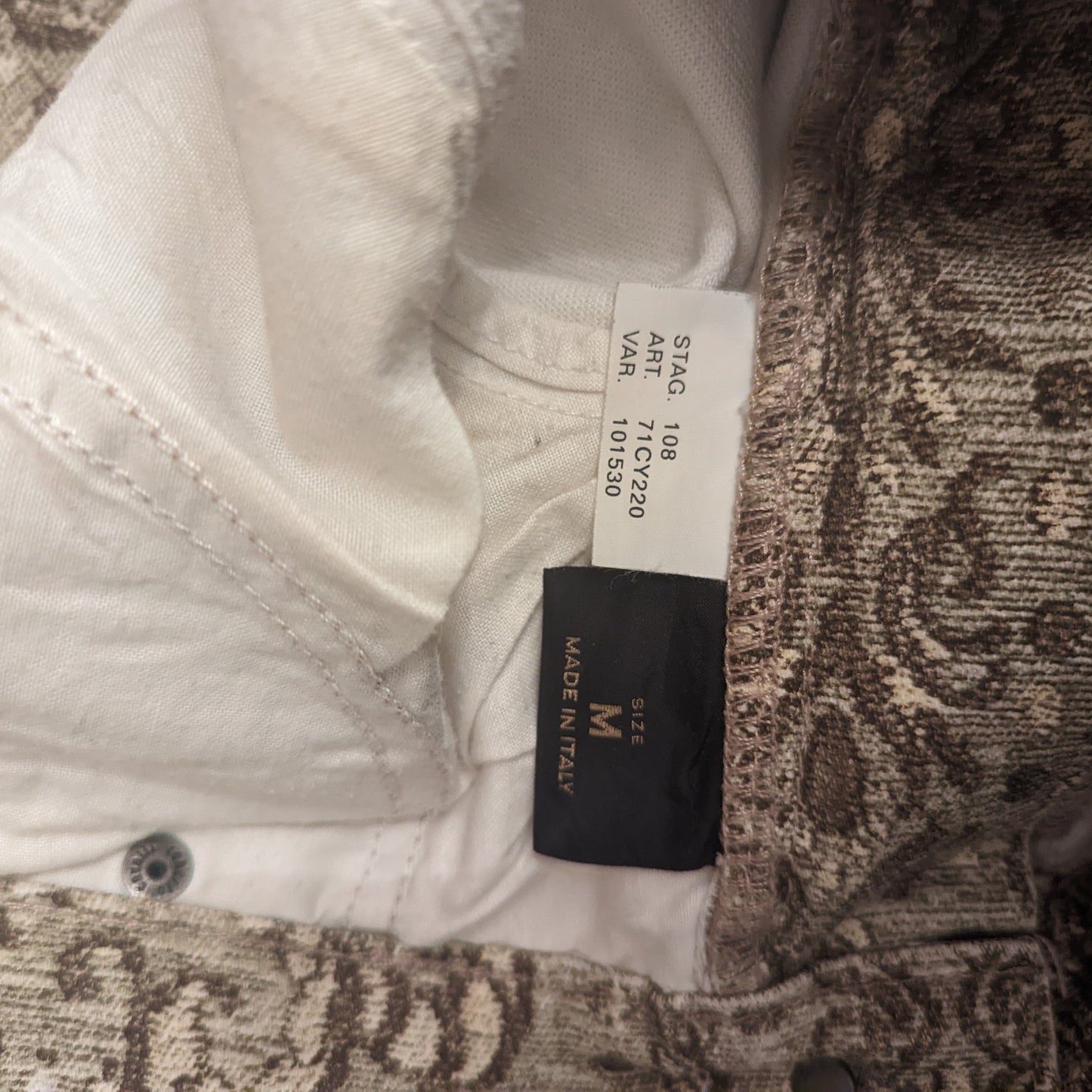 Jeans Roberto Cavalli motif "broderie"- S