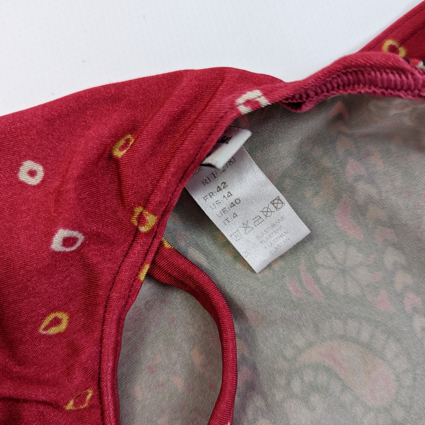 Maillot de bain motif patchwork de cachemire Dior par Galliano S/S 2004