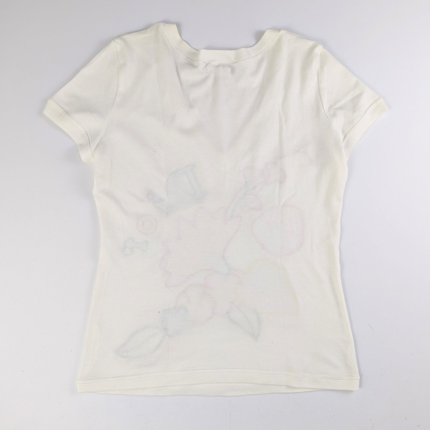 T-shirt col V brodé Dior par Galliano - S
