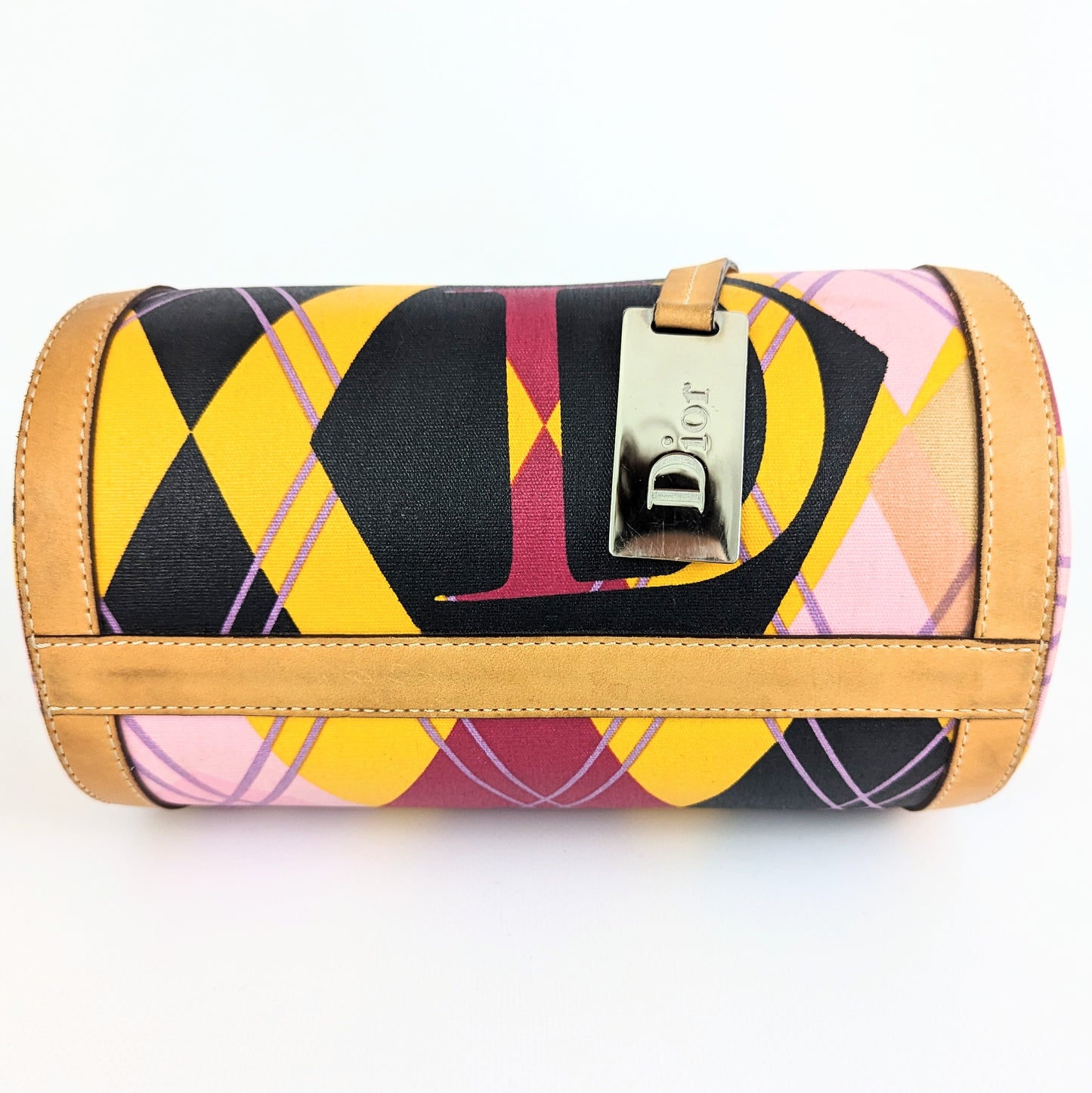Sac boston Bowling en cuir harlequin collection Golf Dior par Galliano