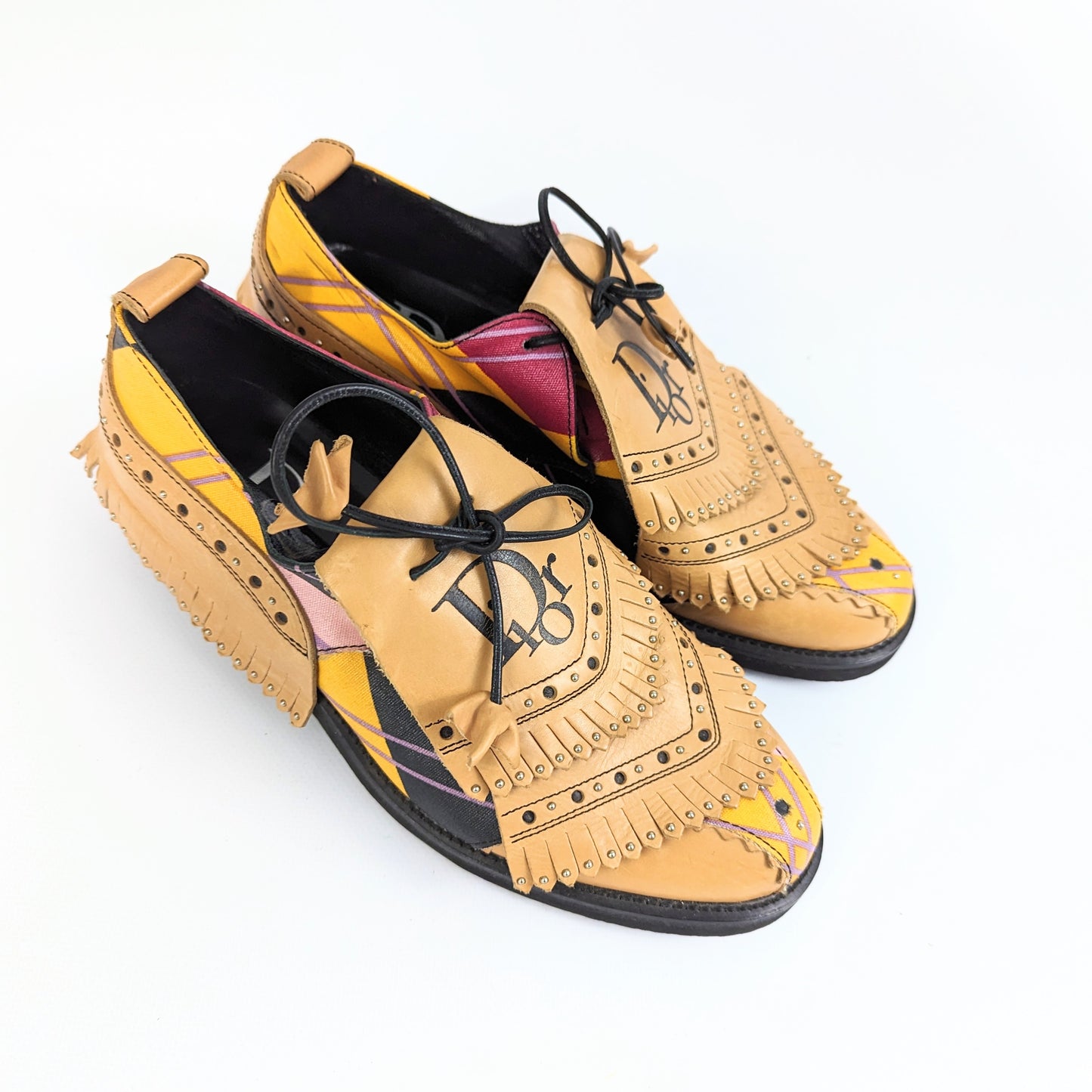 Mocassins harlequin Dior par Galliano A/W 2004 - FR38,5|5,5UK|8,5US