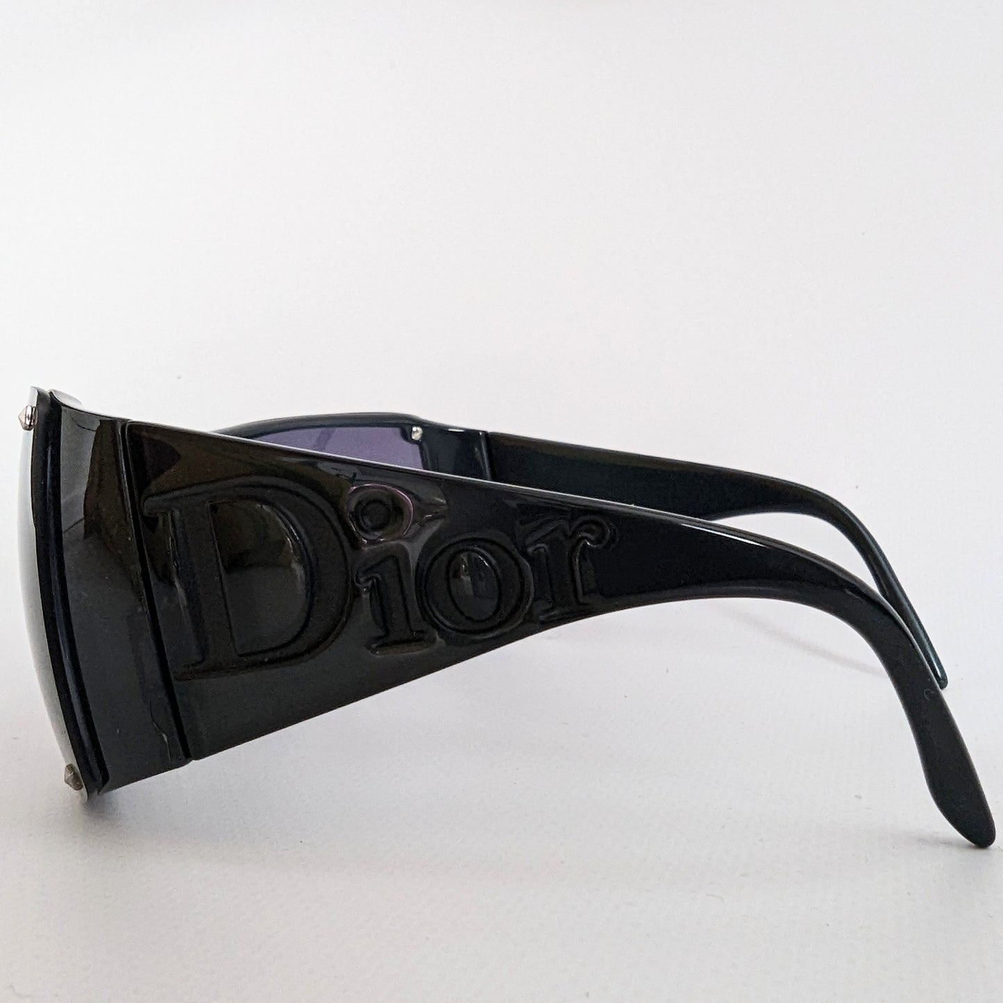 Lunette de soleil Dior masque logo bleu
