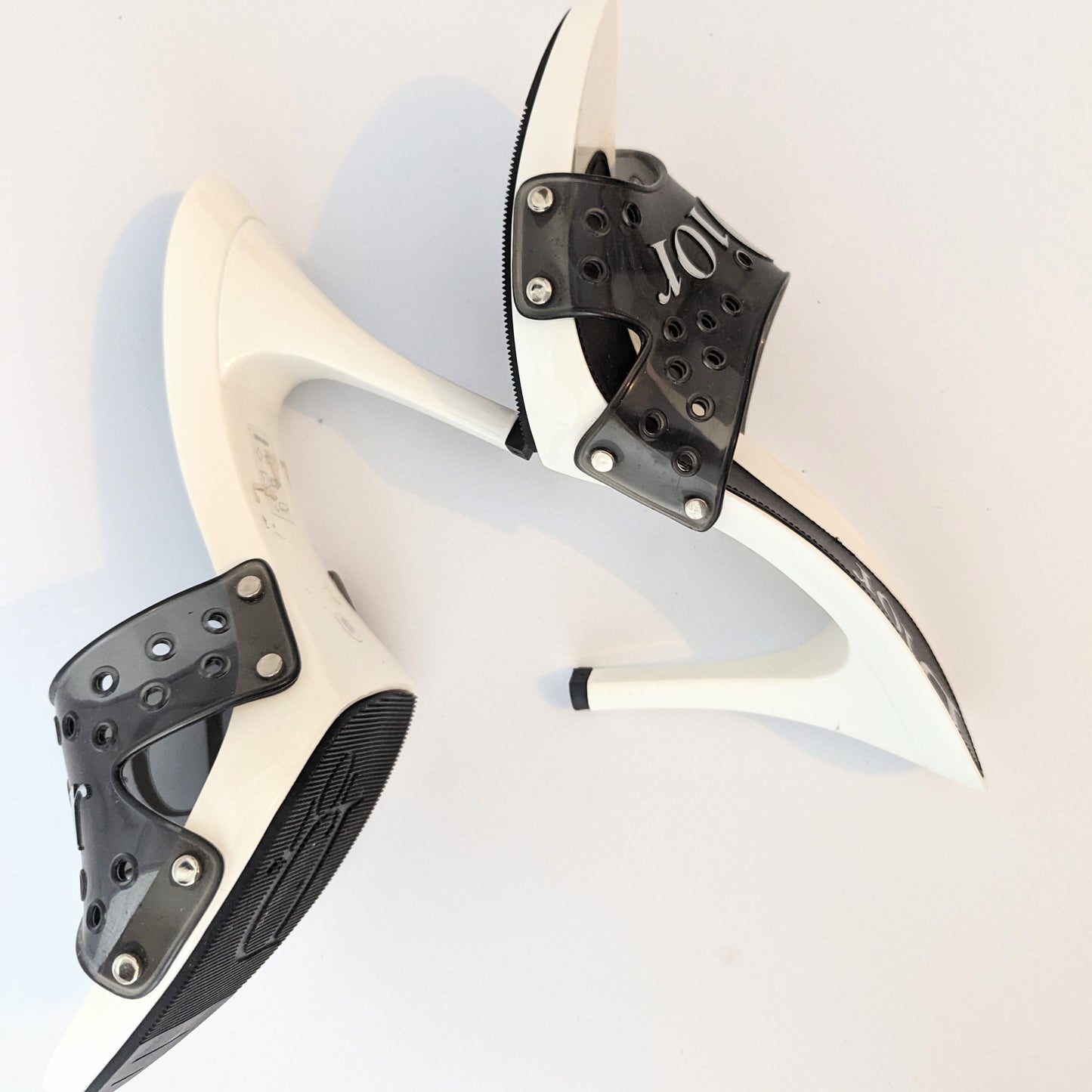 Mules Jelly blanche et noire Dior par Galliano - FR37|4UK|5,5US