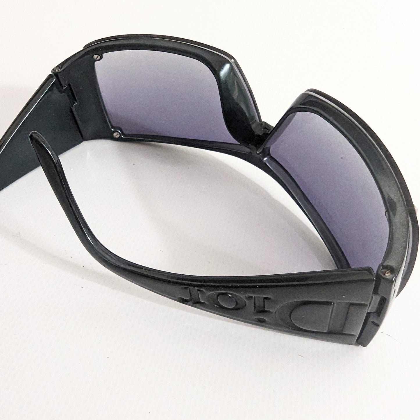 Lunette de soleil Dior masque logo bleu