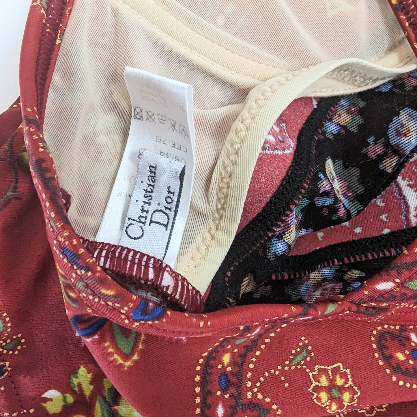 Maillot de bain imprimé floral Dior par Galliano - A/W 2002