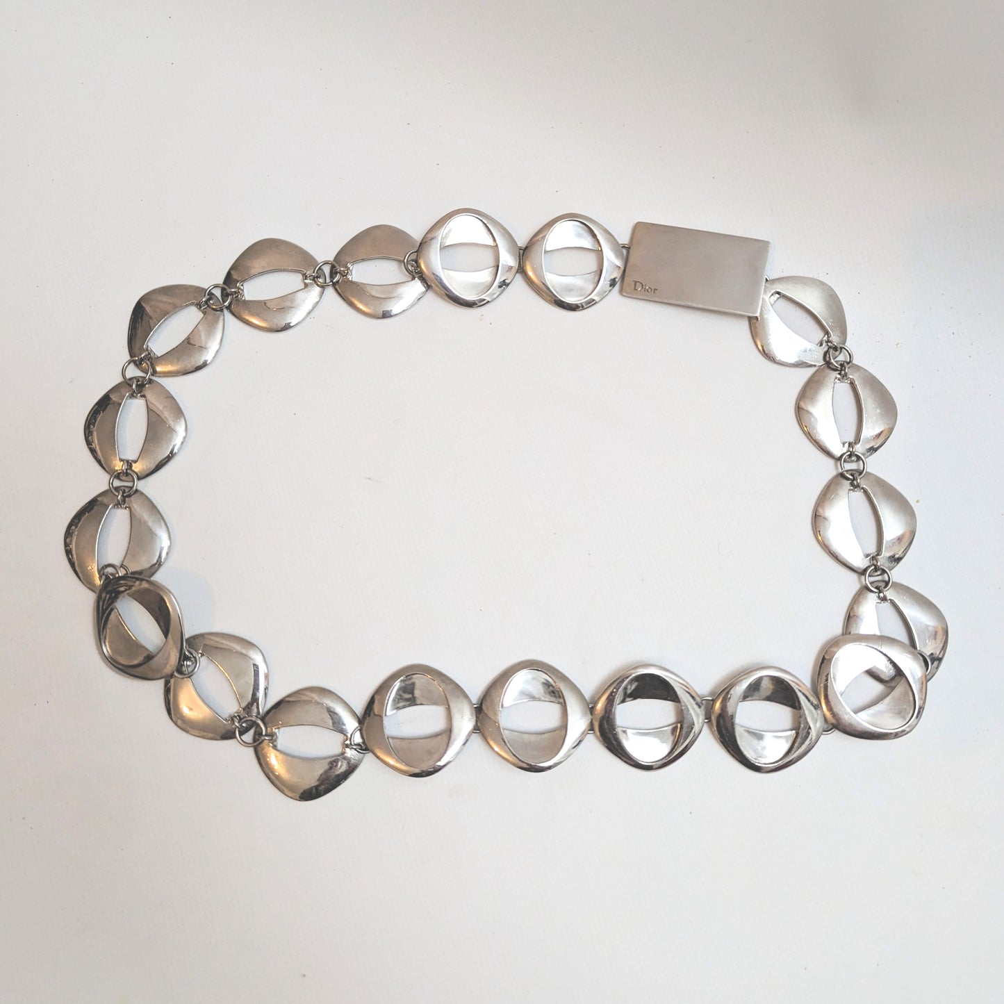Ceinture argent Dior par Galliano