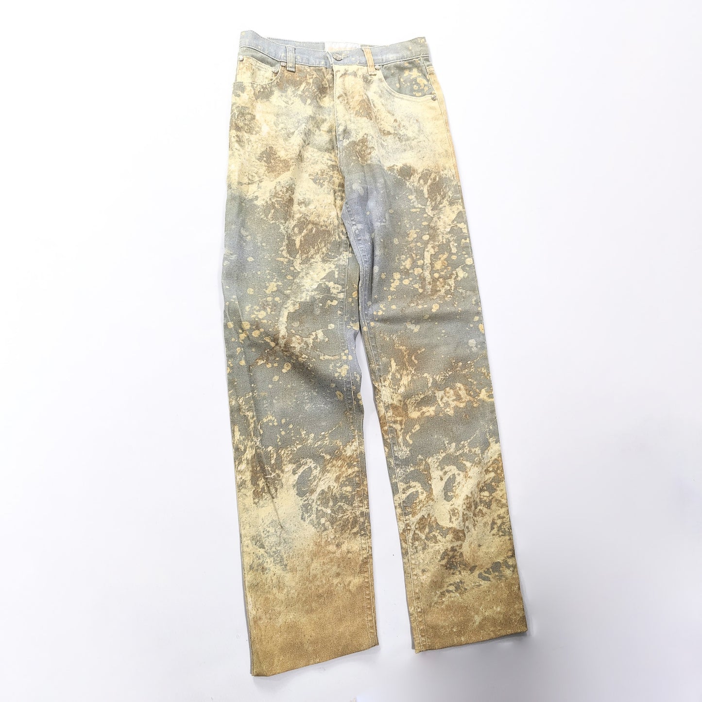 Jeans Cavalli à imprimé marbre beige - S