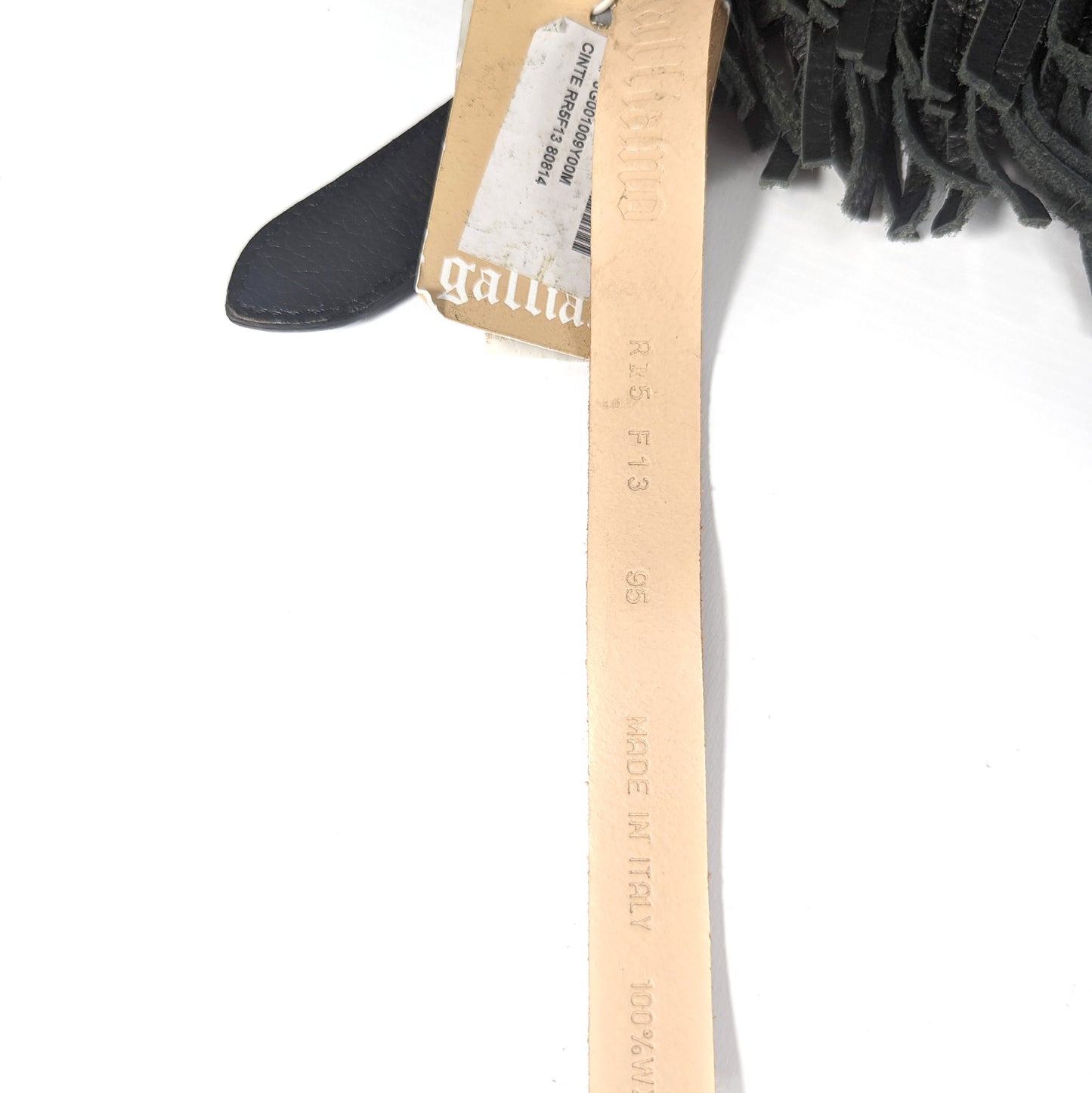Ceinture Dior par Galliano à frange