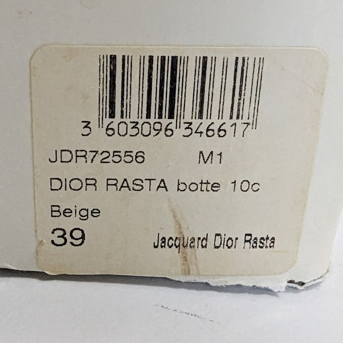 Bottes hautes Rasta Dior par Galliano 2003 - EU39|UK6|US8