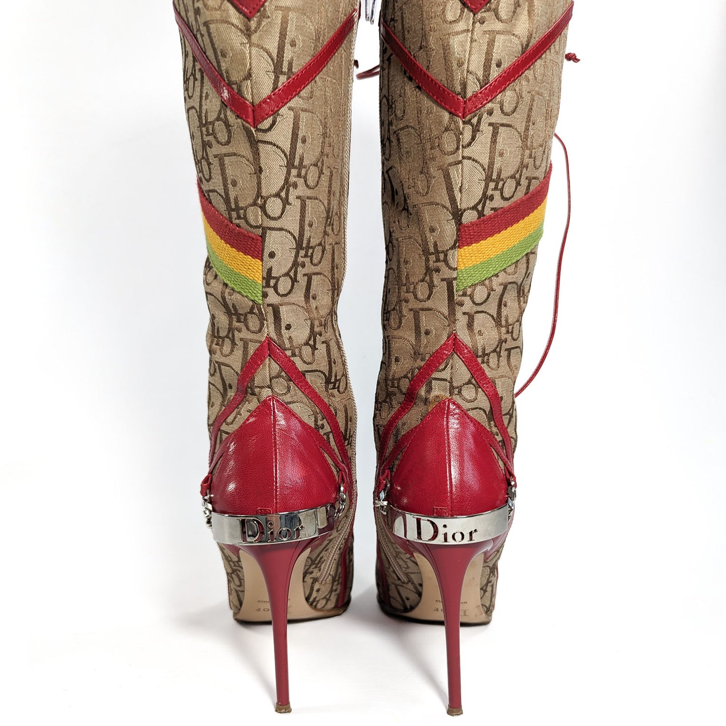 Bottes hautes Rasta Dior par Galliano 2003 - EU39|UK6|US8