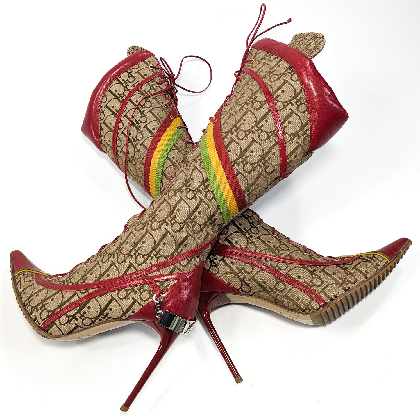 Bottes hautes Rasta Dior par Galliano 2003 - EU39|UK6|US8