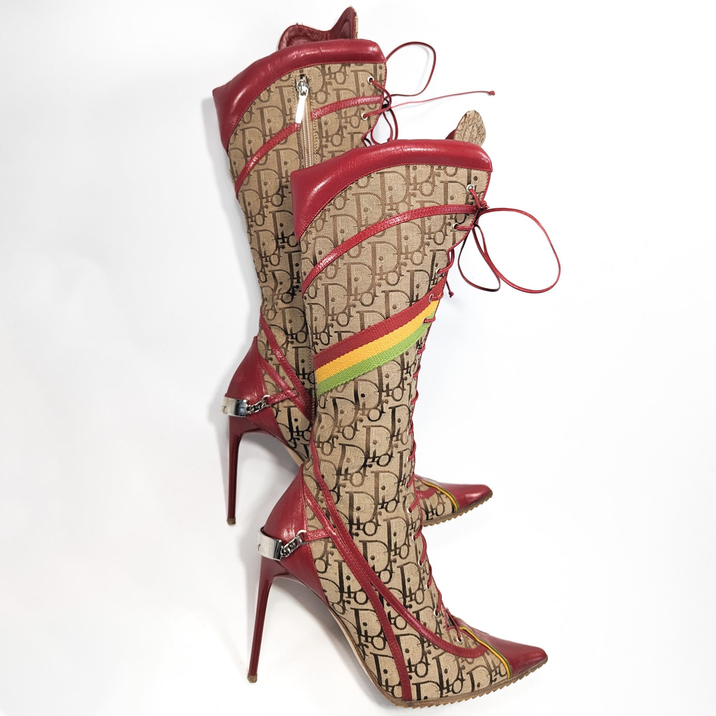 Bottes hautes Rasta Dior par Galliano 2003 - EU39|UK6|US8