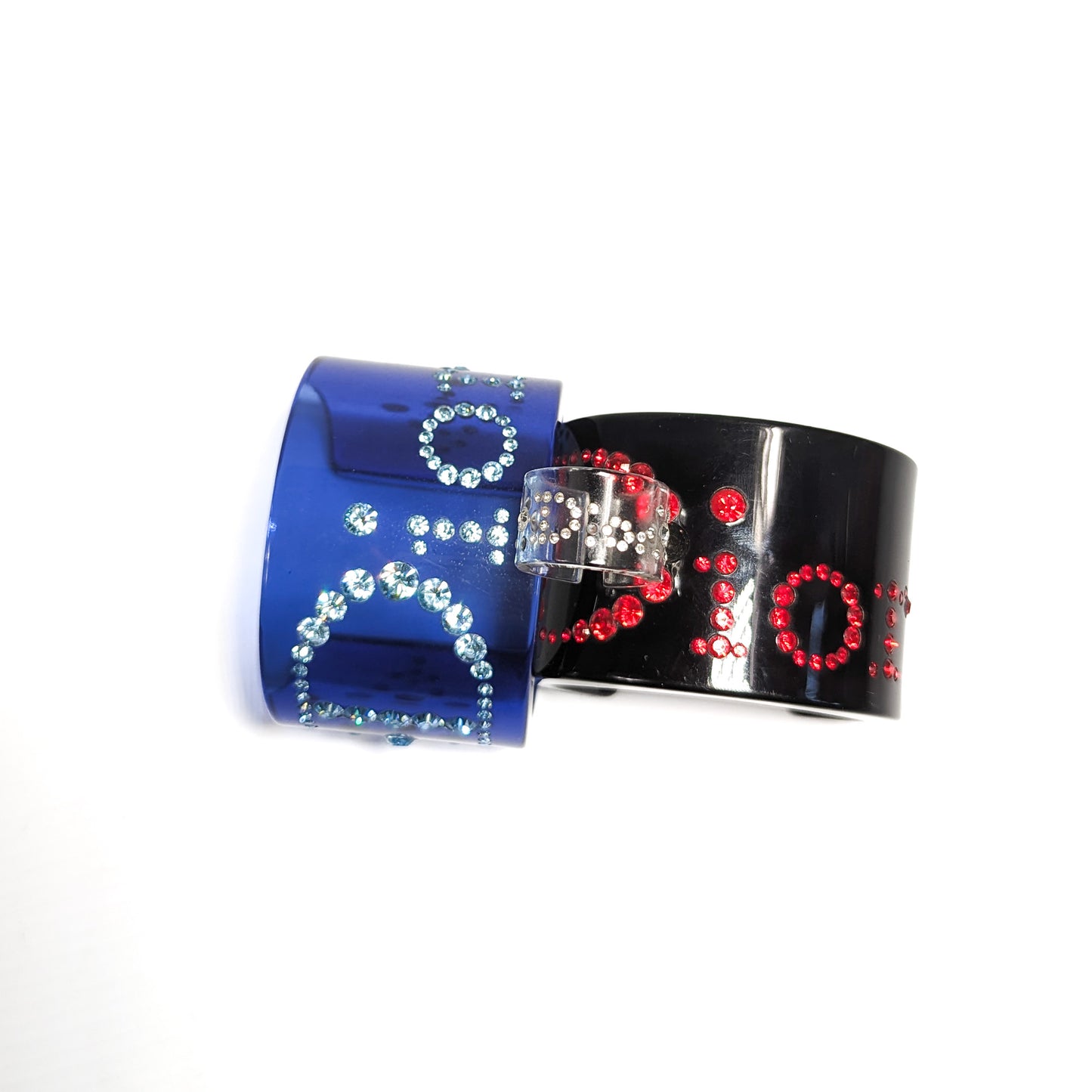 Bracelet manchette bleu Dior par Galliano