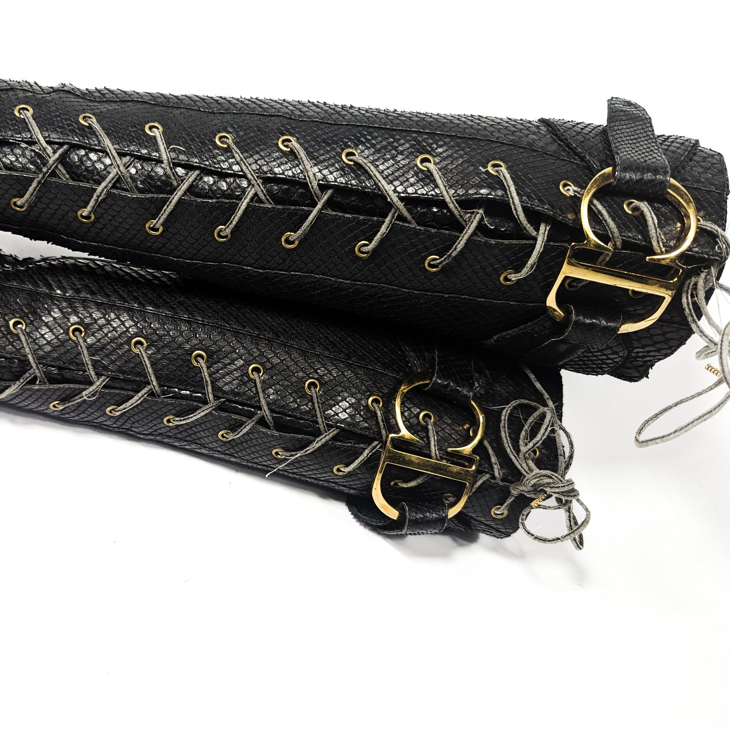 Bottes à boucle python Dior by Galliano Fall 2000 - EU37.5|UK4.5|US6.5
