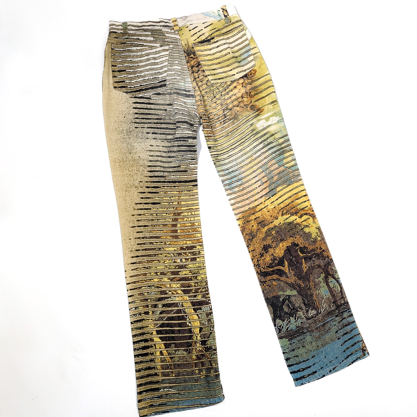 Pantalon Roberto Cavalli imprimé lion - S/S 2002 - M