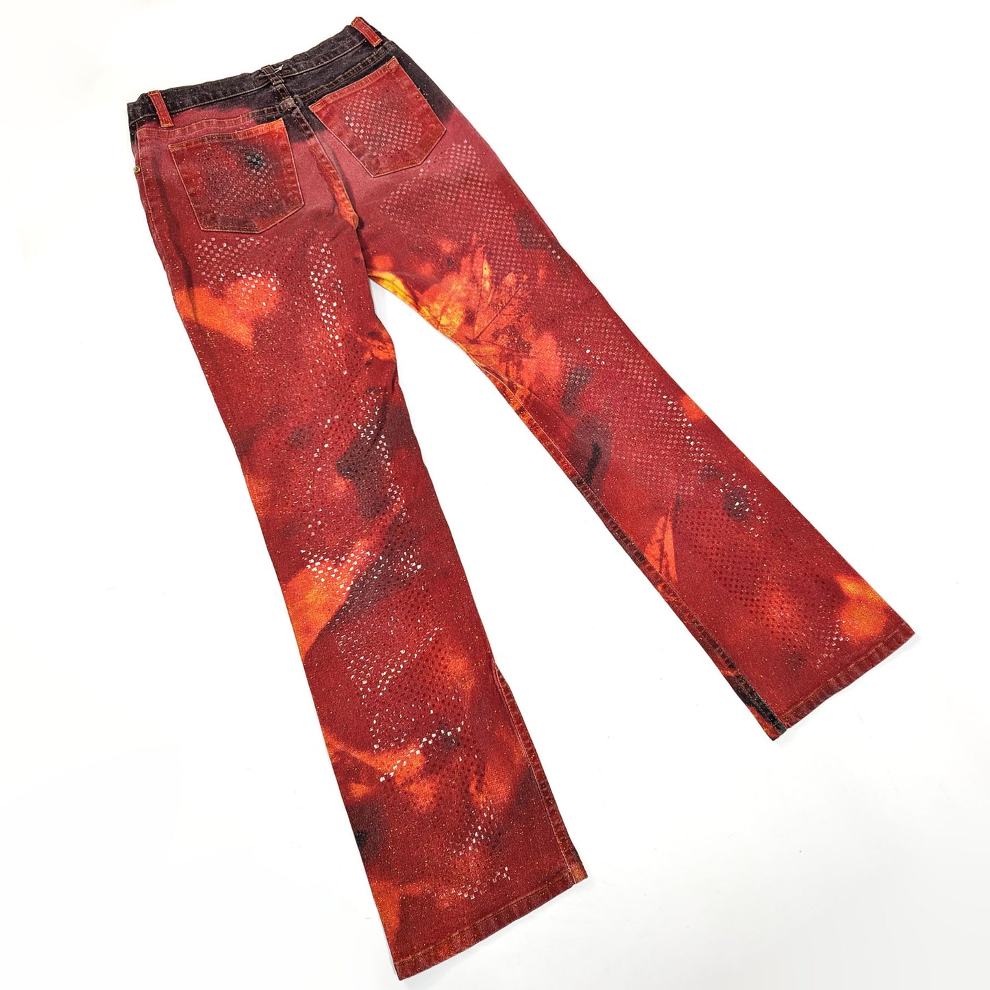Pantalon Roberto Cavalli à imprimé cannabis - S