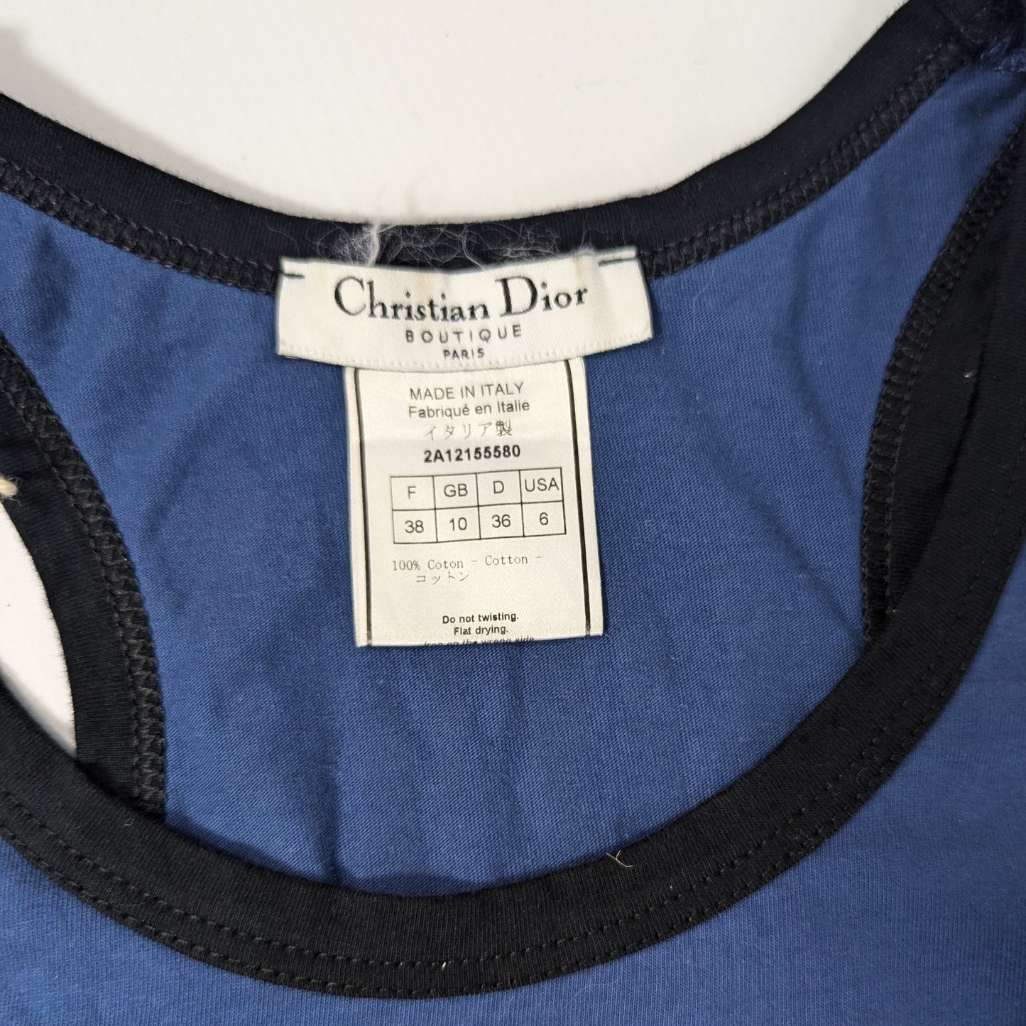 Débardeur Dior par Galliano - Hardcore F/W 2003